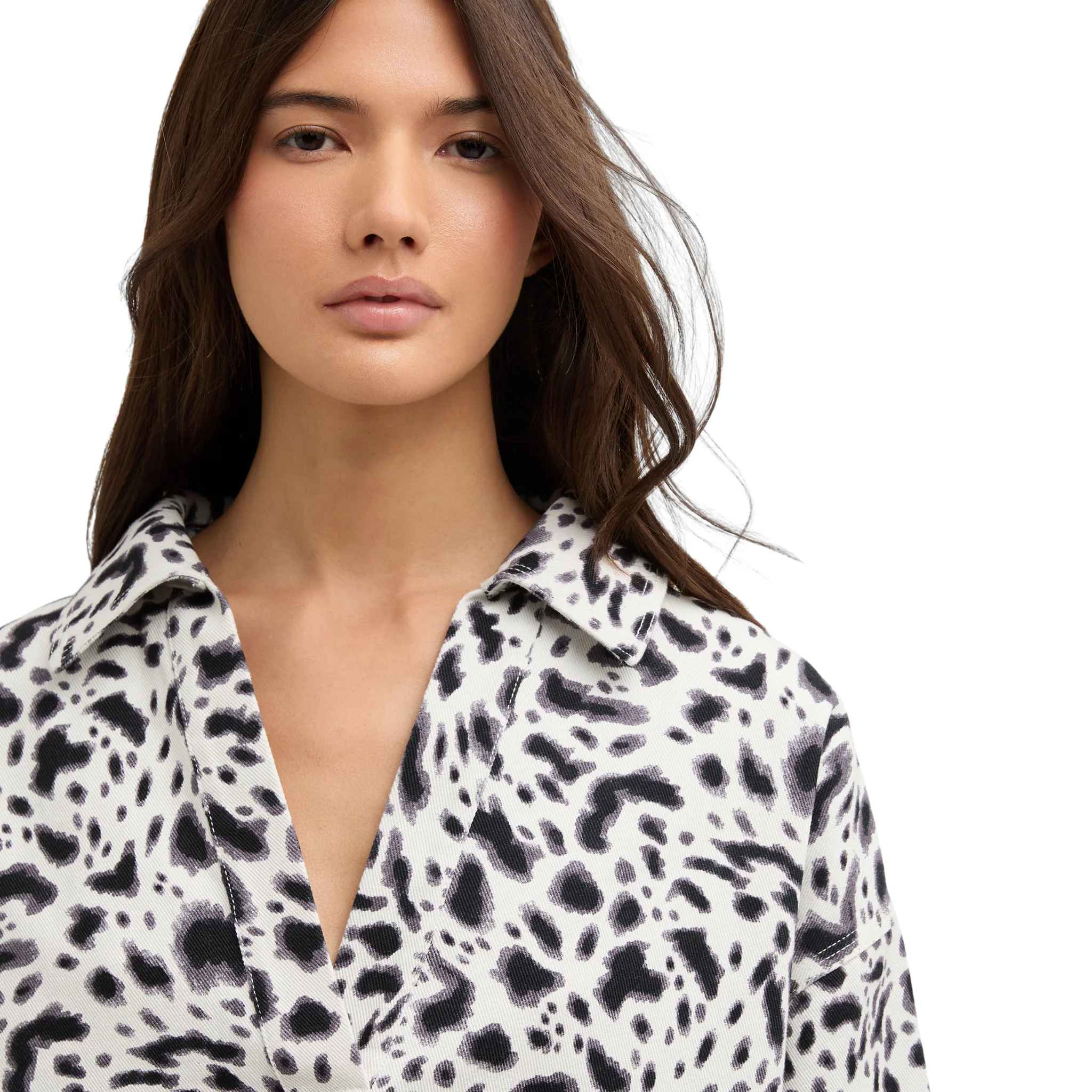 Womens Barbour International Washed Multi Santana Relaxed Shirt - Image 4