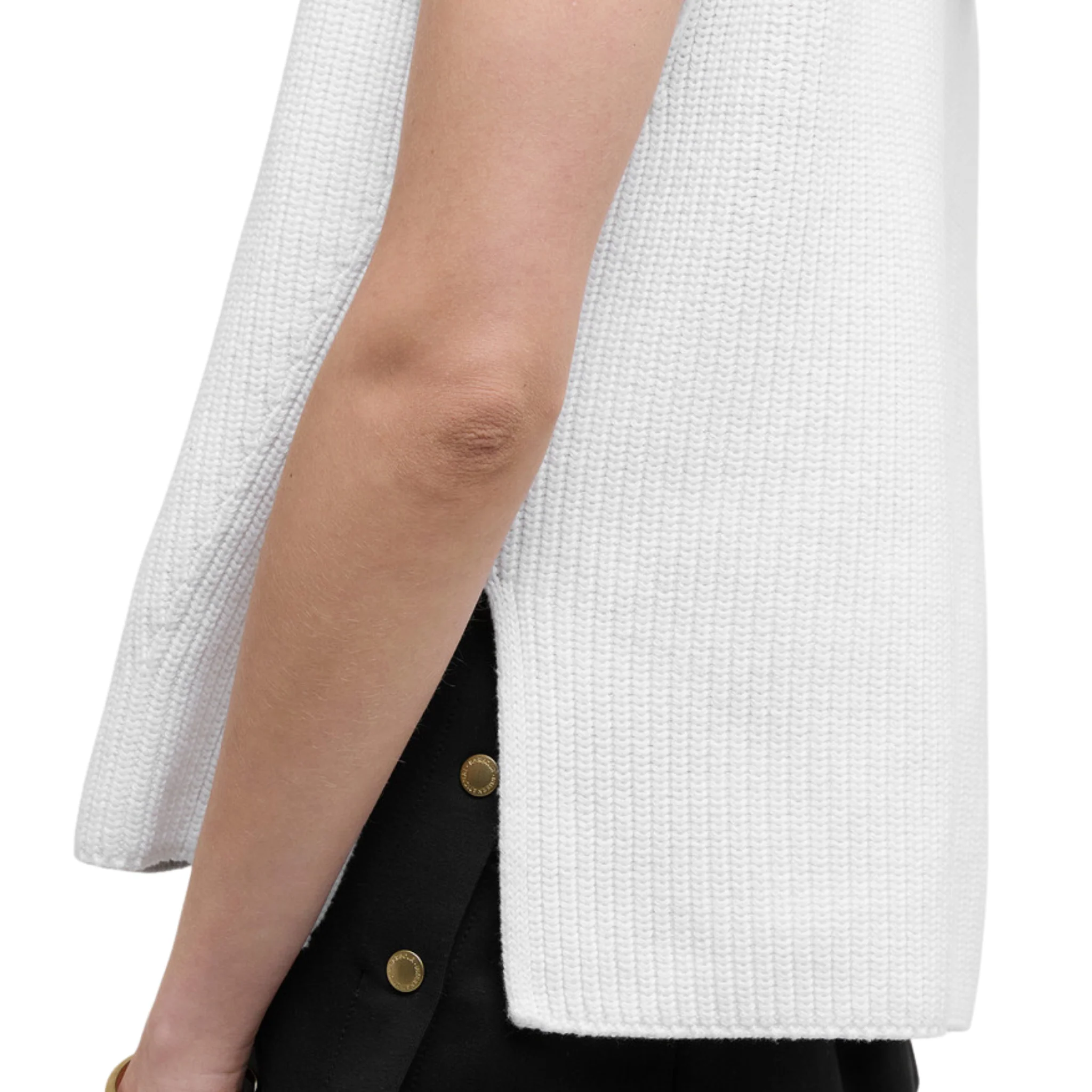 Womens Barbour International White Clara Sleeveless Knit - Image 4
