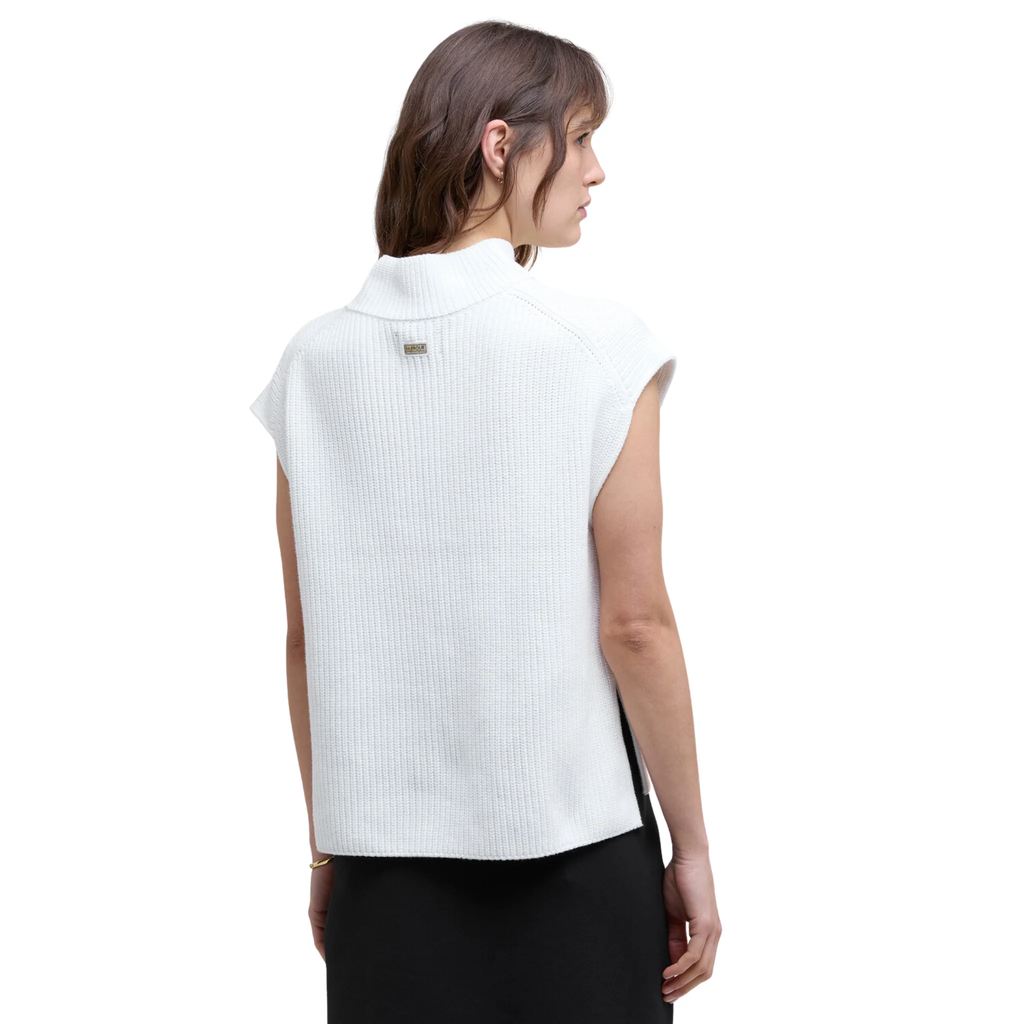 Womens Barbour International White Clara Sleeveless Knit - Image 6