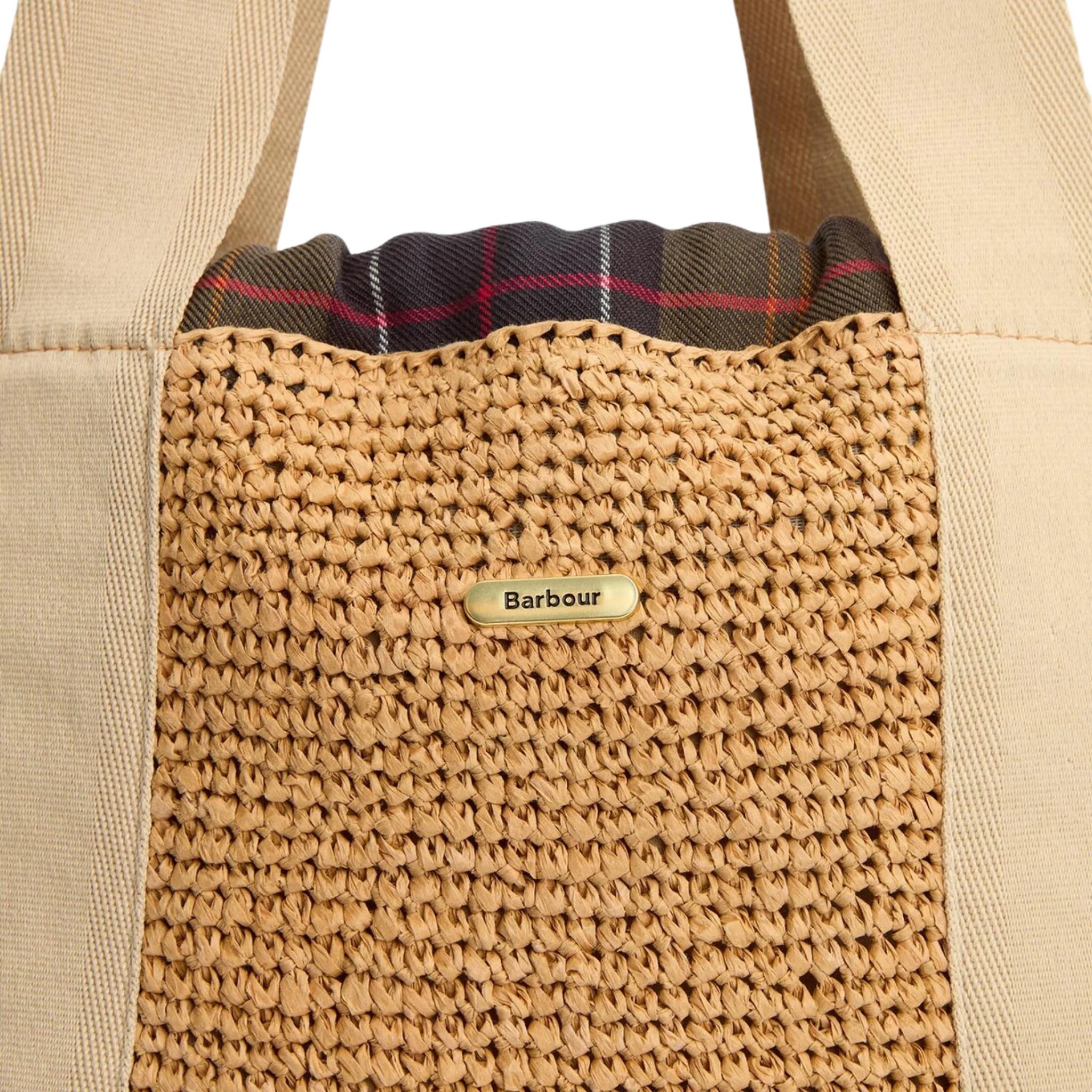 Womens Barbour Natural Lily Beach Tote Bag - Image 3