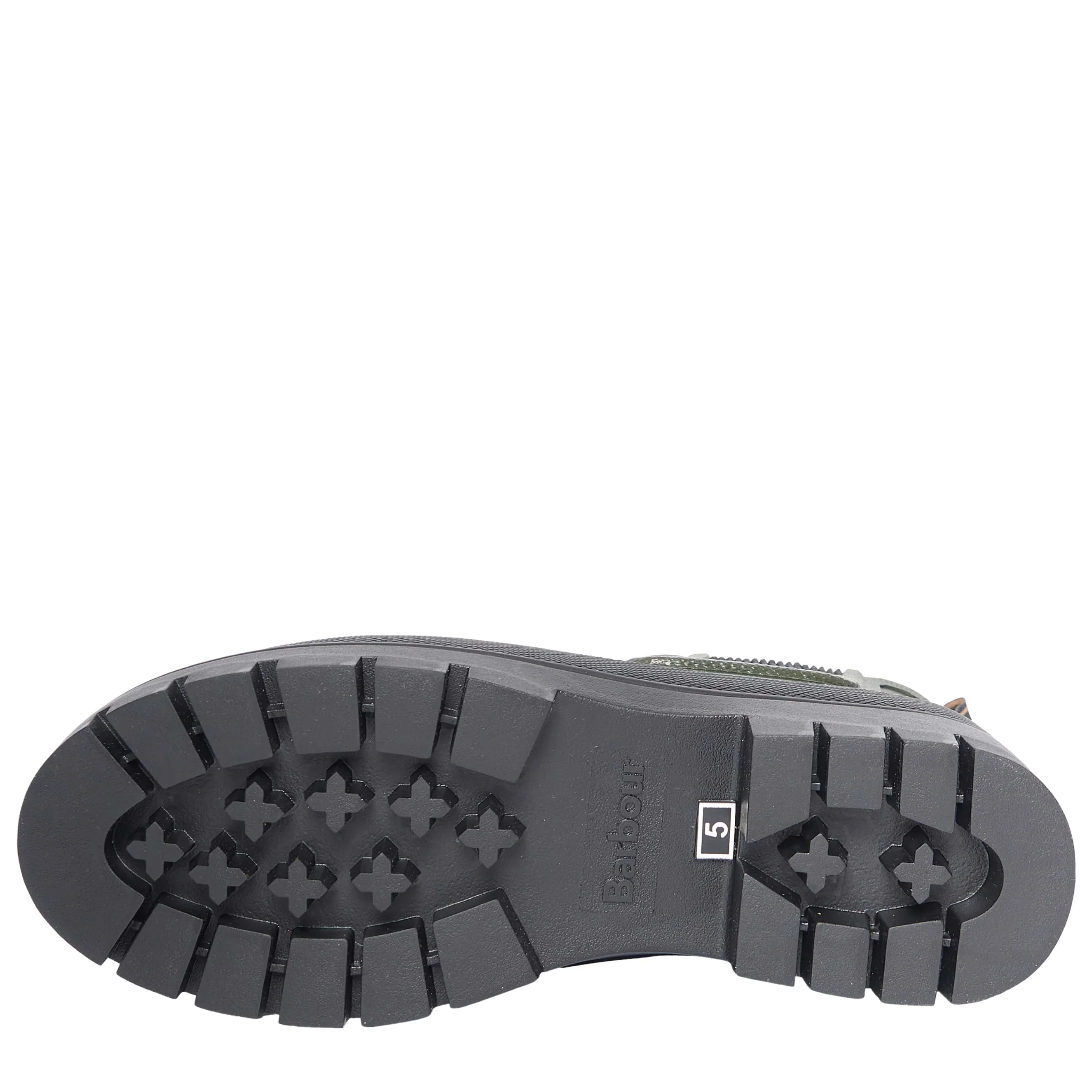 Womens Barbour Olive/Black Halton Chelsea Welly - Image 7