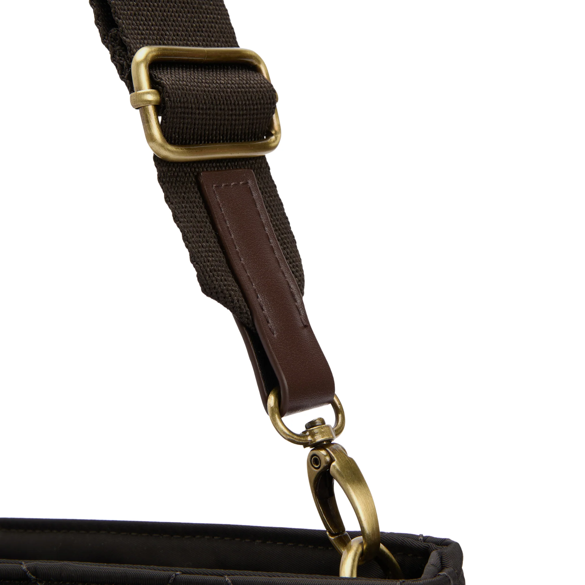 Womens Barbour Olive Quilted Mini Tote Bag - Image 8