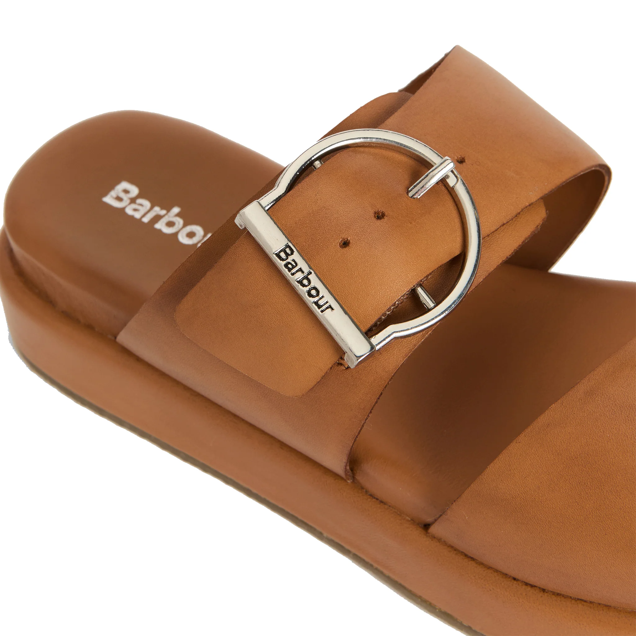 Womens Barbour Tan Adele Sandals - Image 3