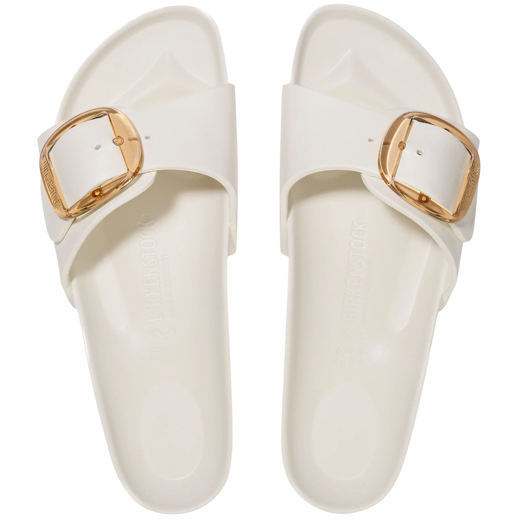 Womens Birkenstock Eggshell Madrid Big Buckle EVA Sandals - Image 3