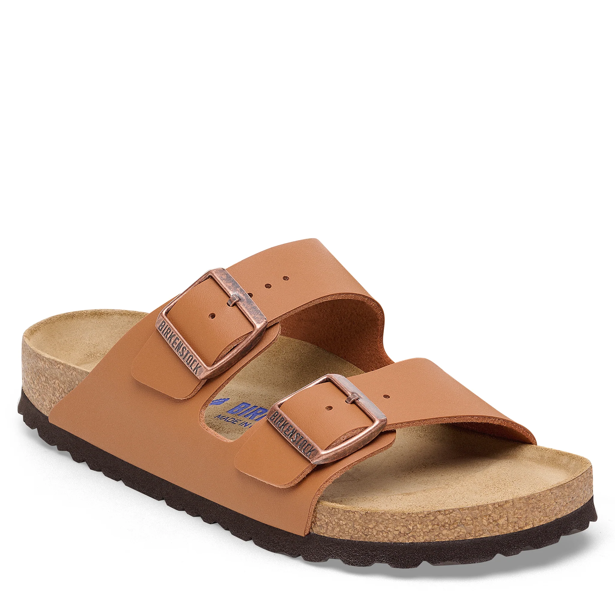 Womens Birkenstock Ginger Brown Arizona SFB Birko-Flor - Image 2