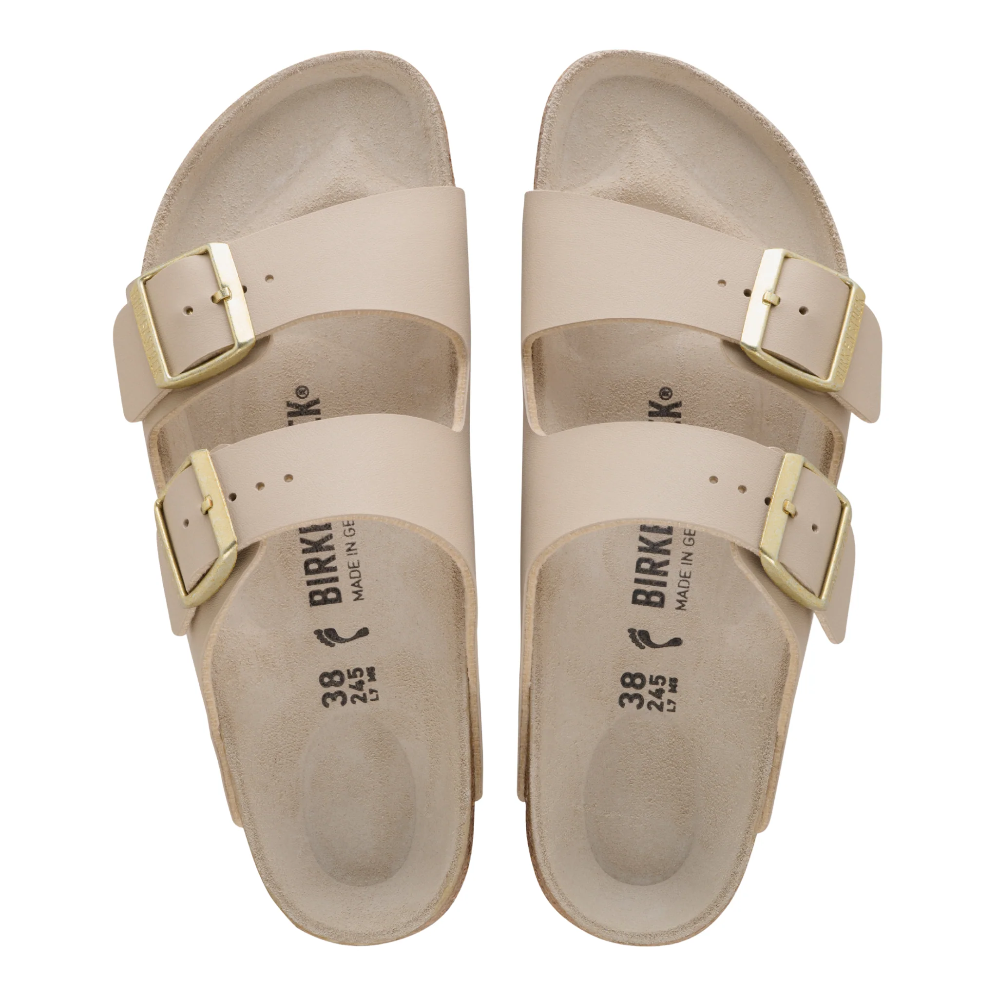 Womens Birkenstock Sandcastle/Oyster Arizona BF Sandals - Image 3