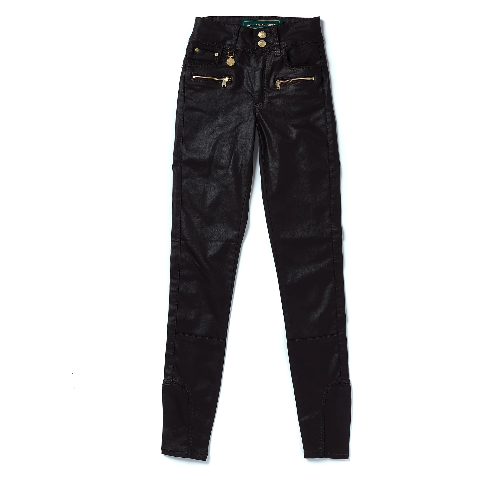 Womens Holland Cooper Black Coated Jodhpur Jeans - Image 3