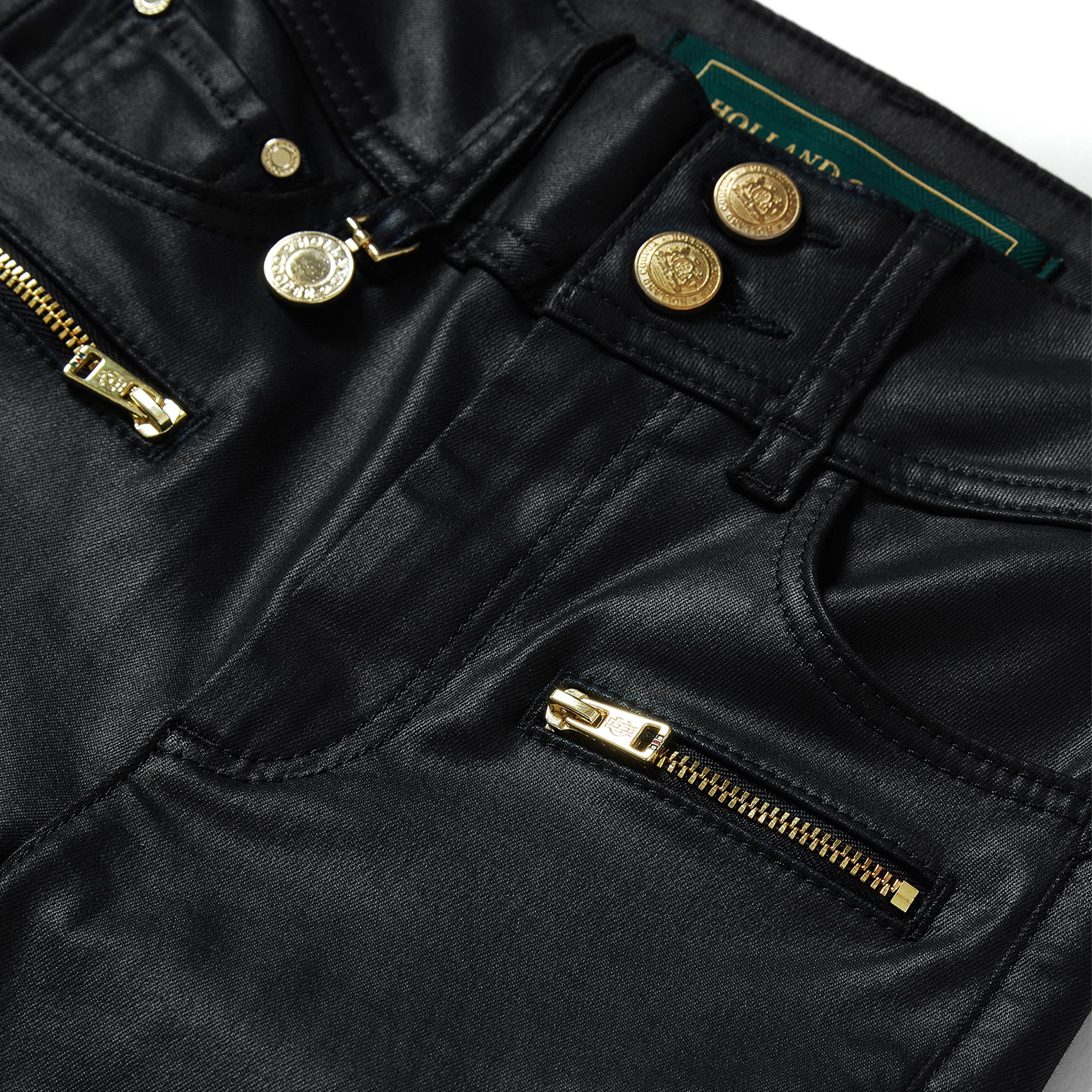 Womens Holland Cooper Black Coated Jodhpur Jeans - Image 6