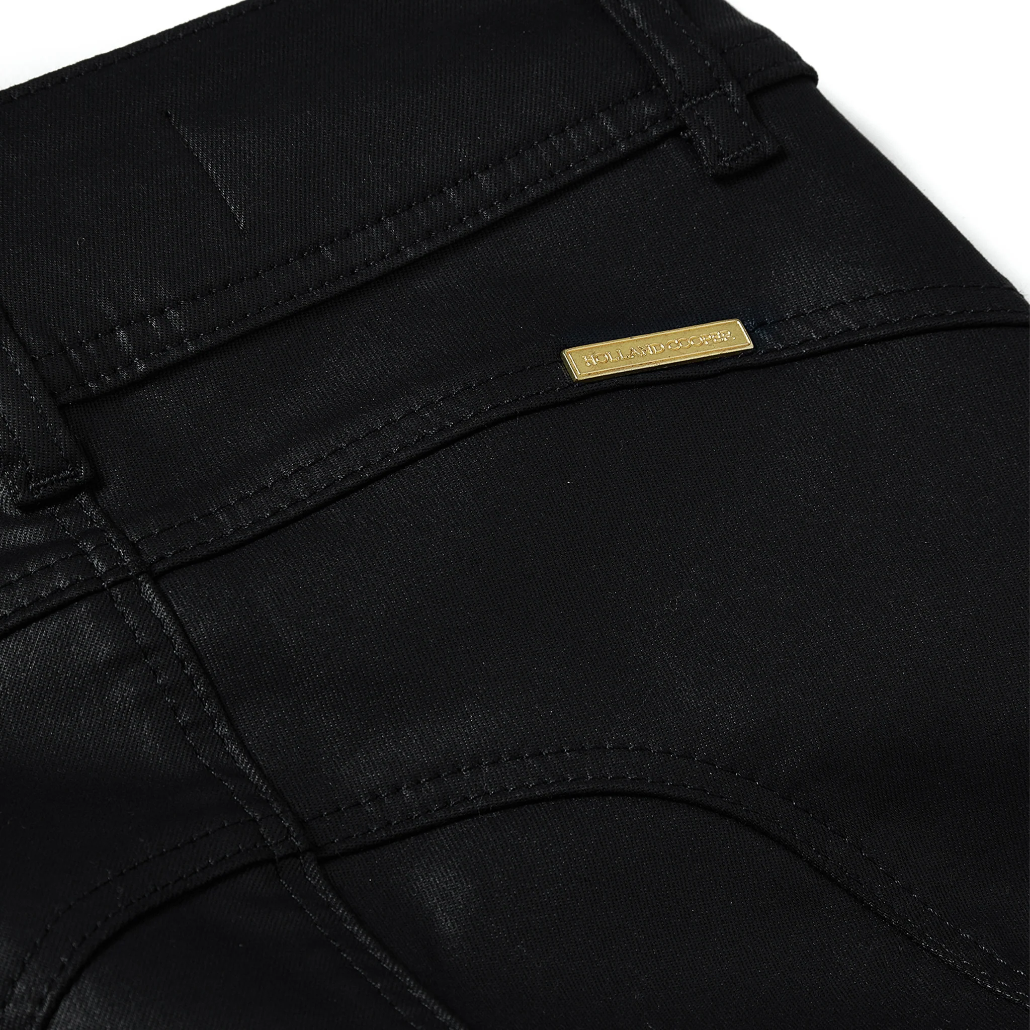 Womens Holland Cooper Black Coated Jodhpur Jeans - Image 7