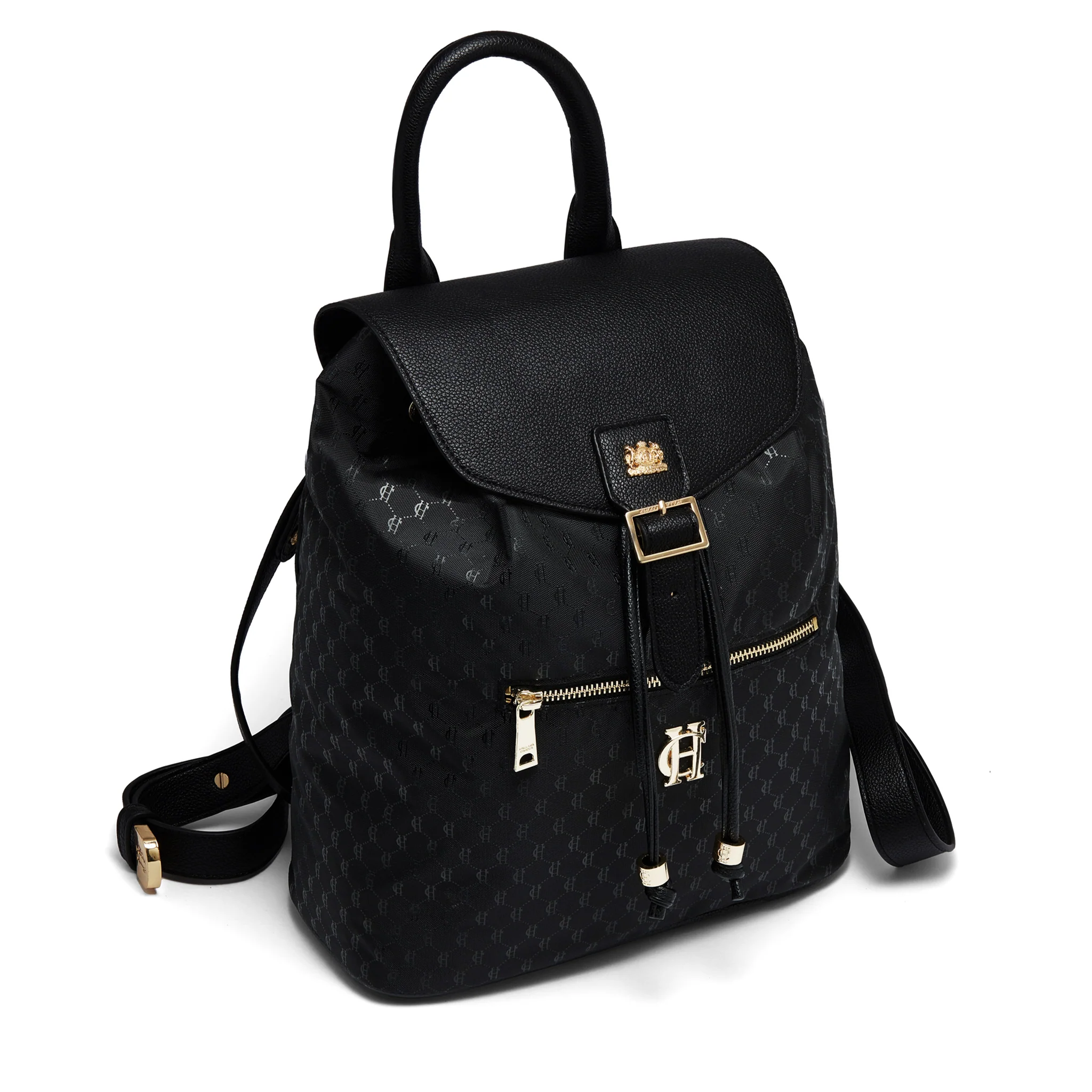 Womens Holland Cooper Black Regency Monogram Backpack - Image 3