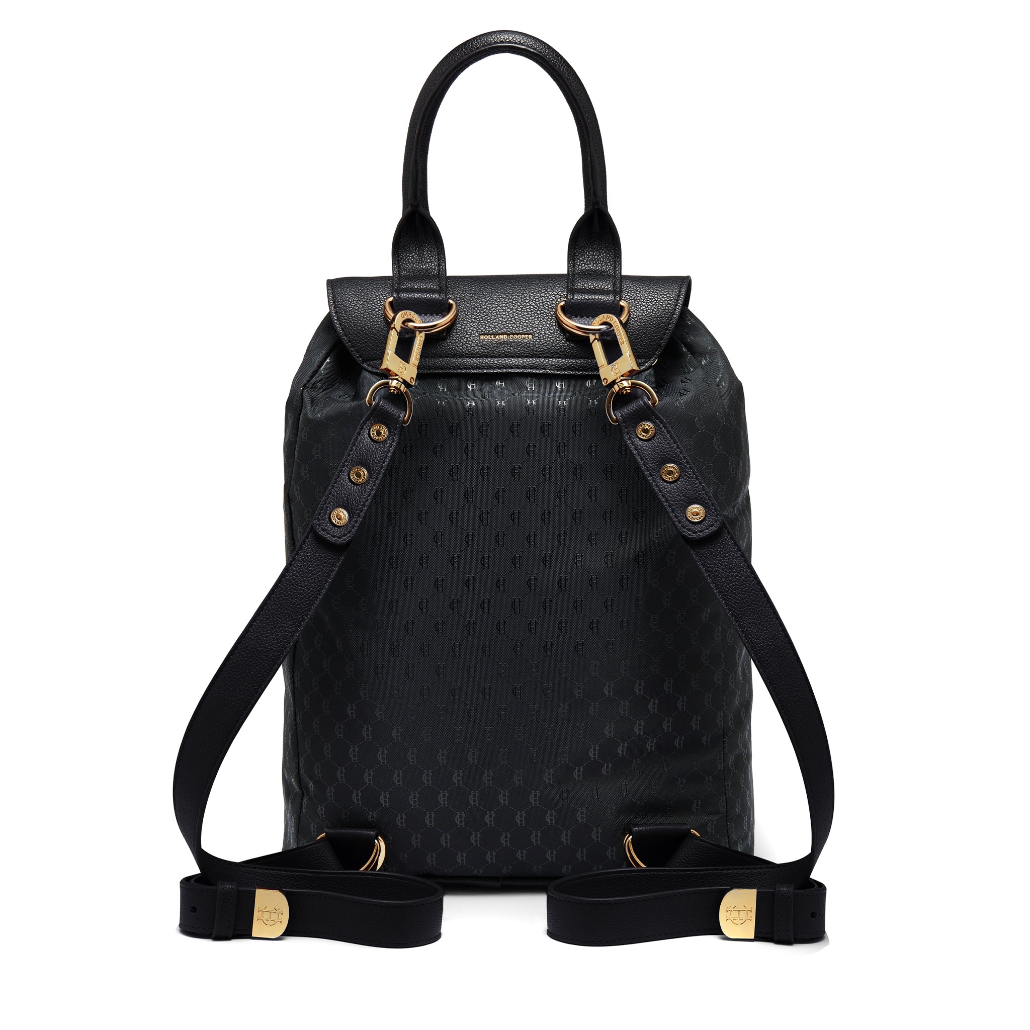 Womens Holland Cooper Black Regency Monogram Backpack - Image 5