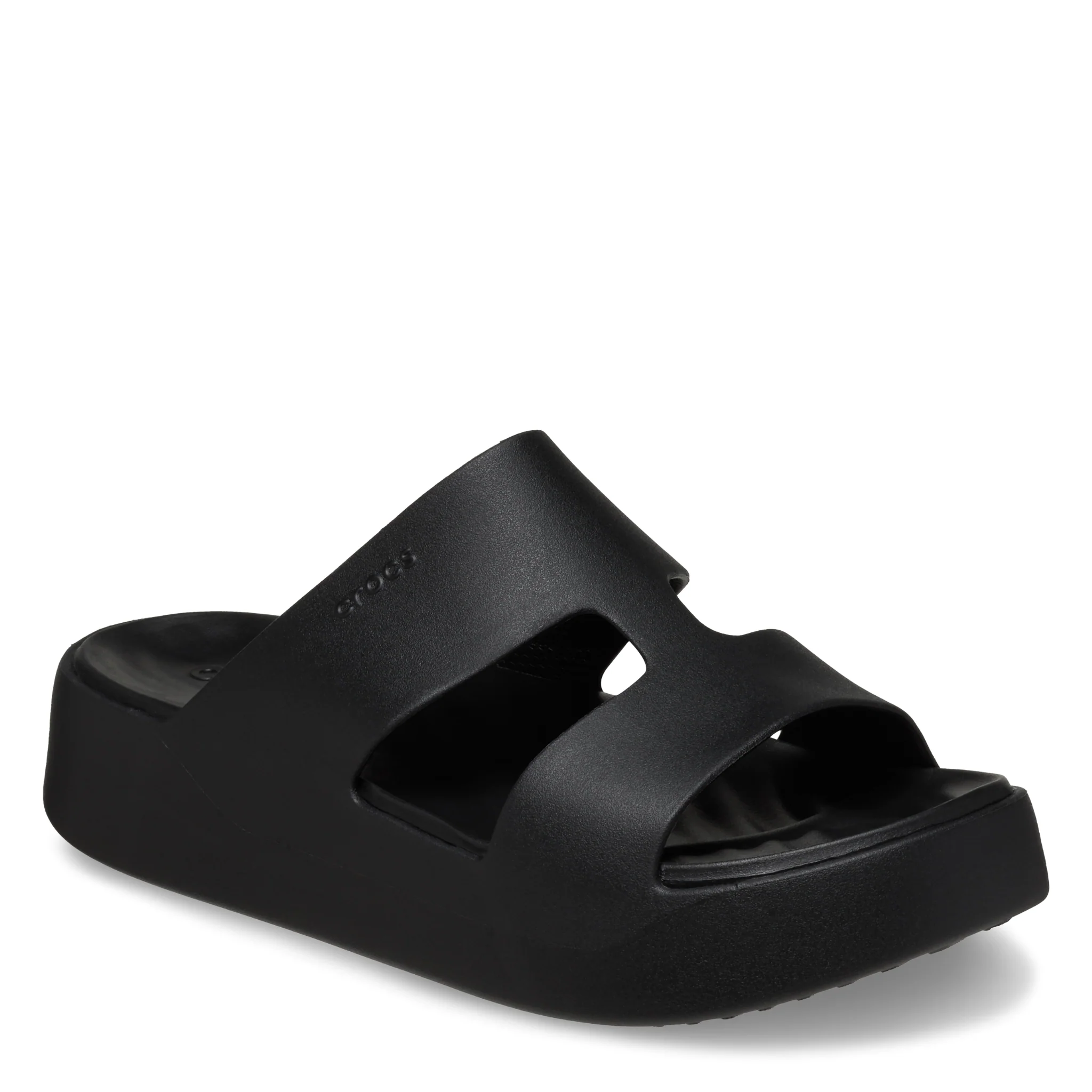 Womens Crocs Black Getaway Platform H-Strap Sandals - Image 2