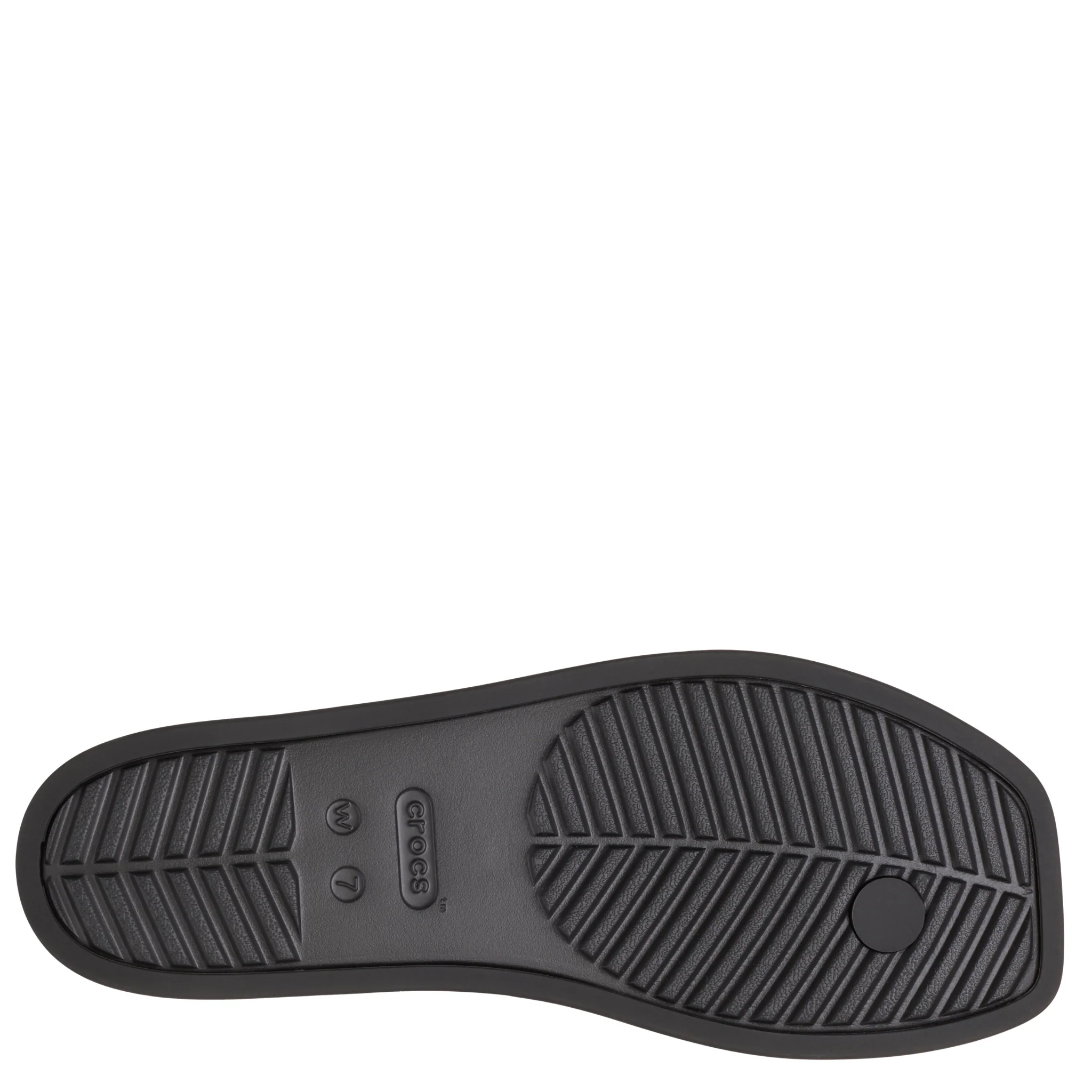 Womens Crocs Black Miami Flip Flops - Image 5