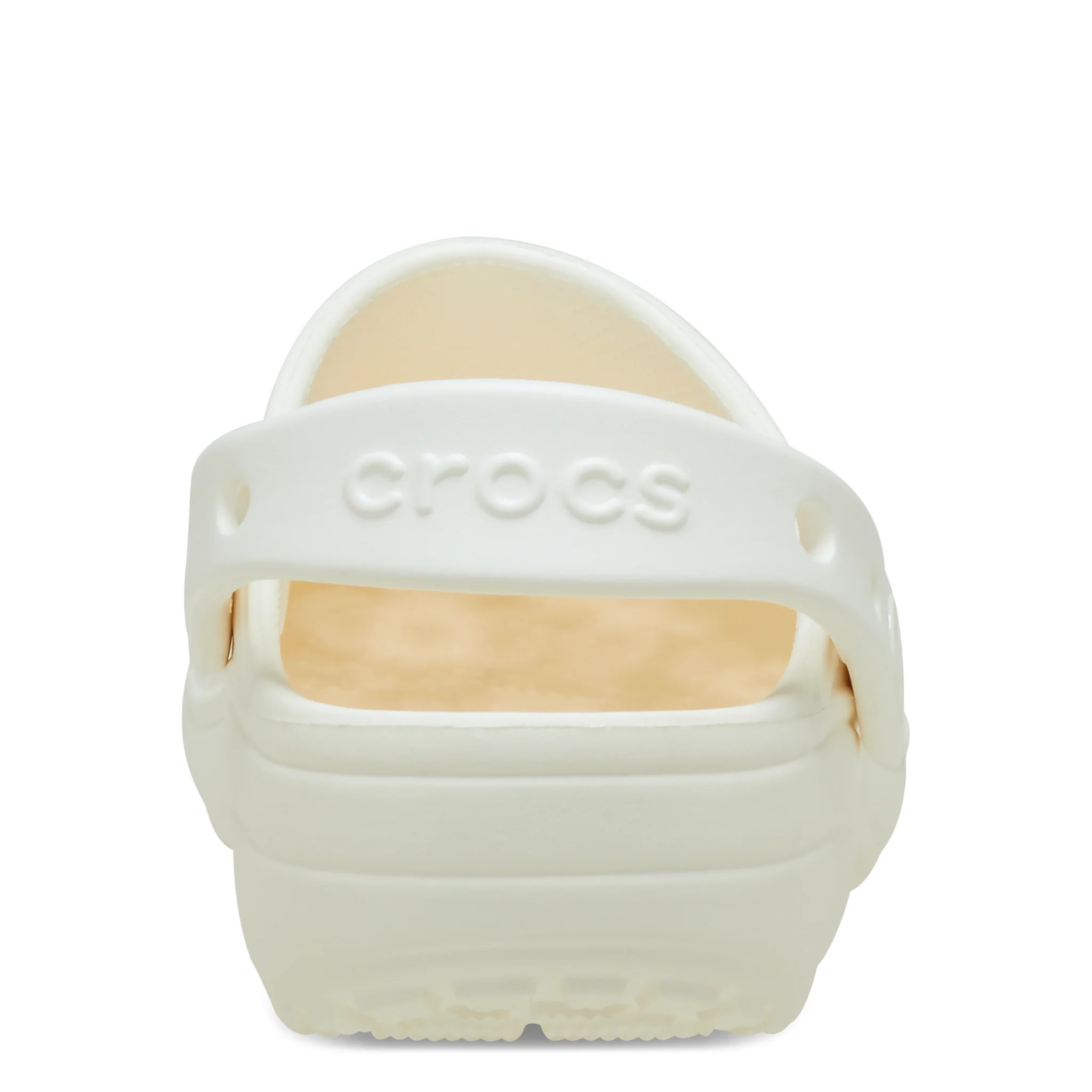 Womens Crocs Chalk Classic Floral Cut Out Clogs - Image 6