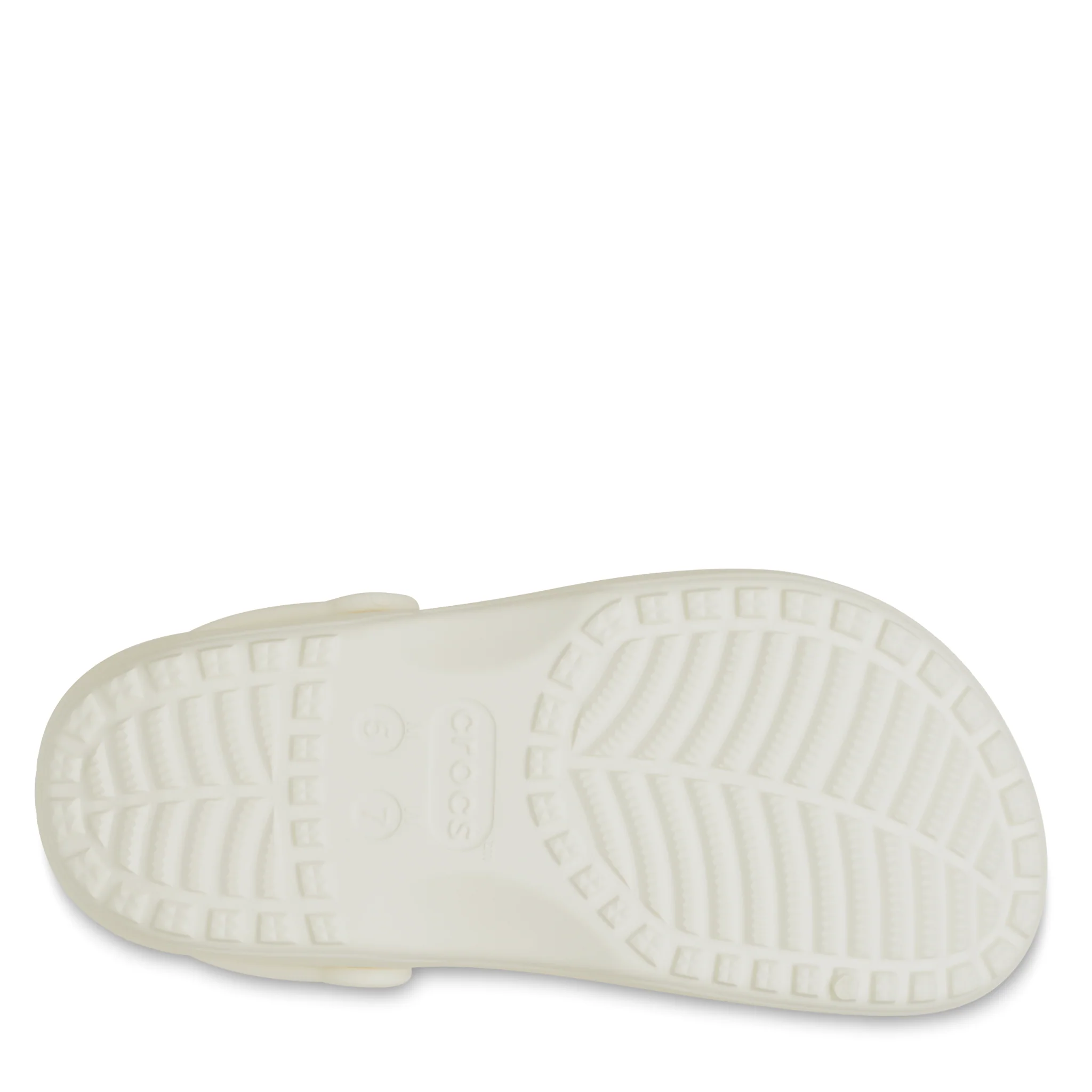 Womens Crocs Chalk Classic Floral Cut Out Clogs - Image 7