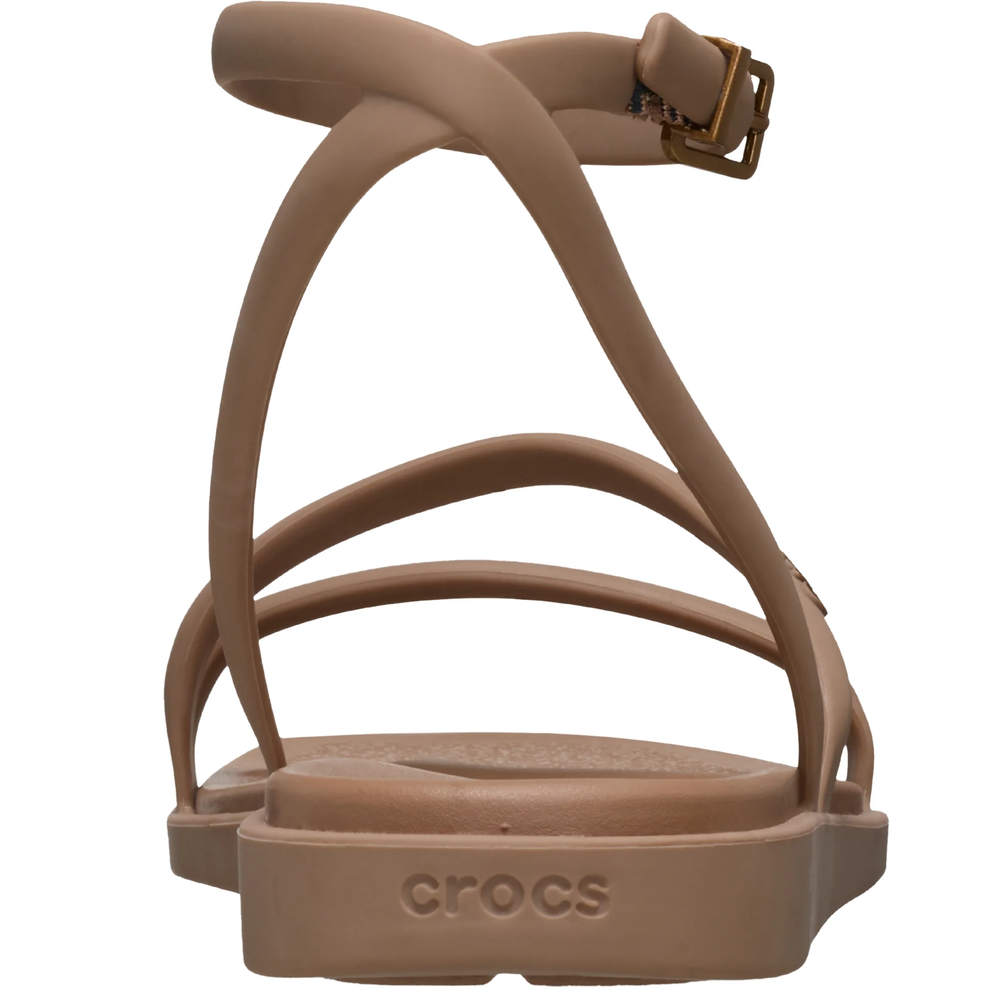 Womens Crocs Milk Chocolate Miami Ankle Strap Sandals - Image 6