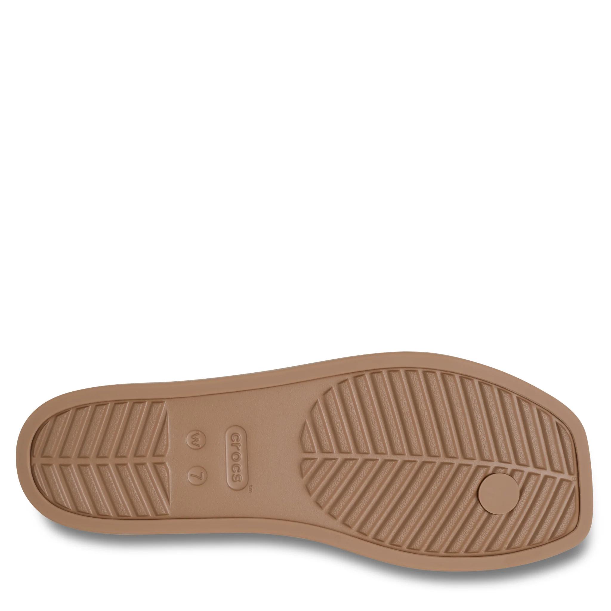 Womens Crocs Milk Chocolate Miami Flip Flops - Image 5