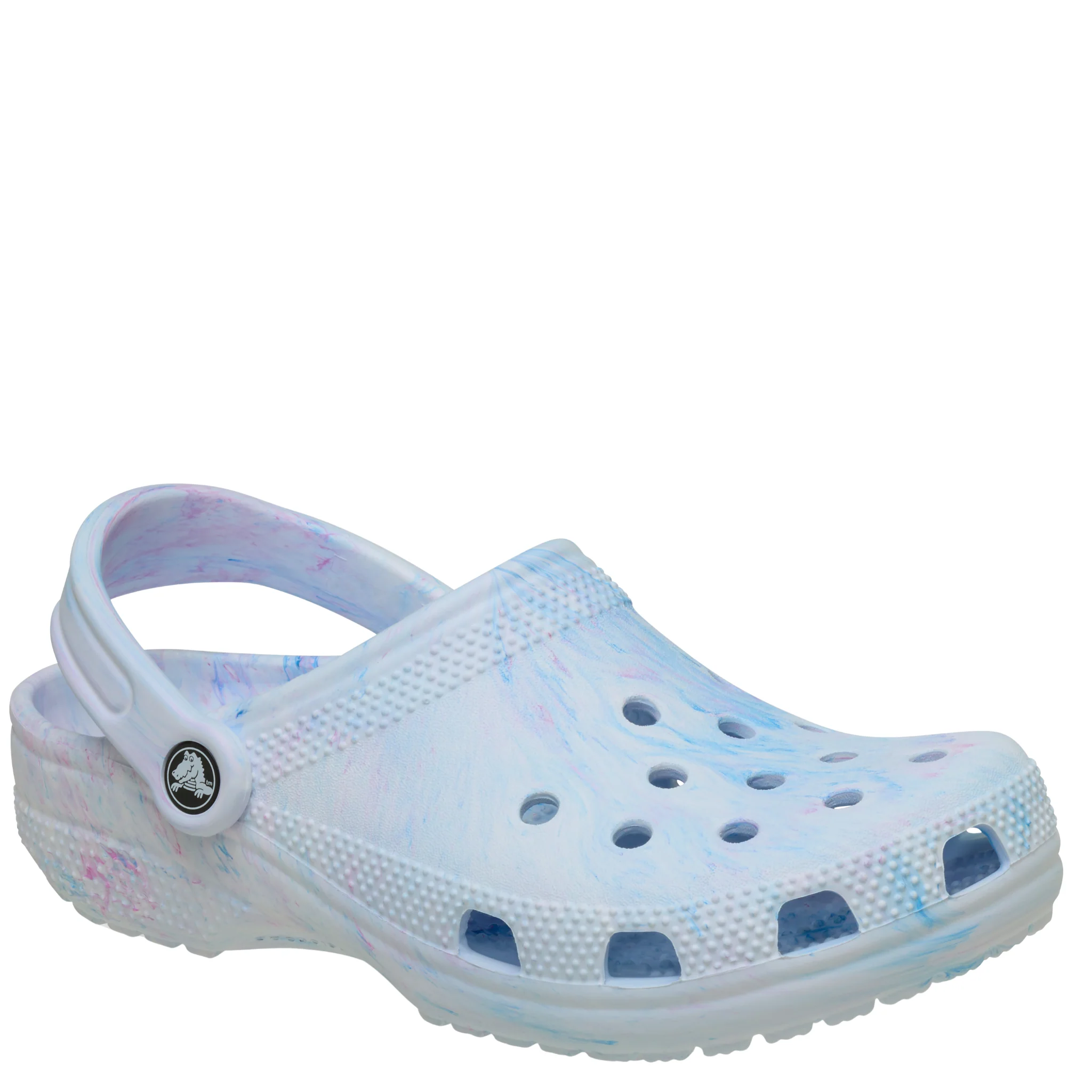 Womens Crocs Oxygen Swirl Watercolour Marbled Clogs - Image 5