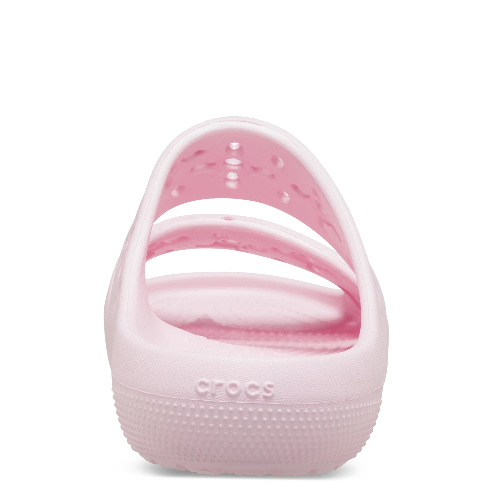 Womens Crocs Pink Milk Classic Floral Cut Out Sandals - Image 6