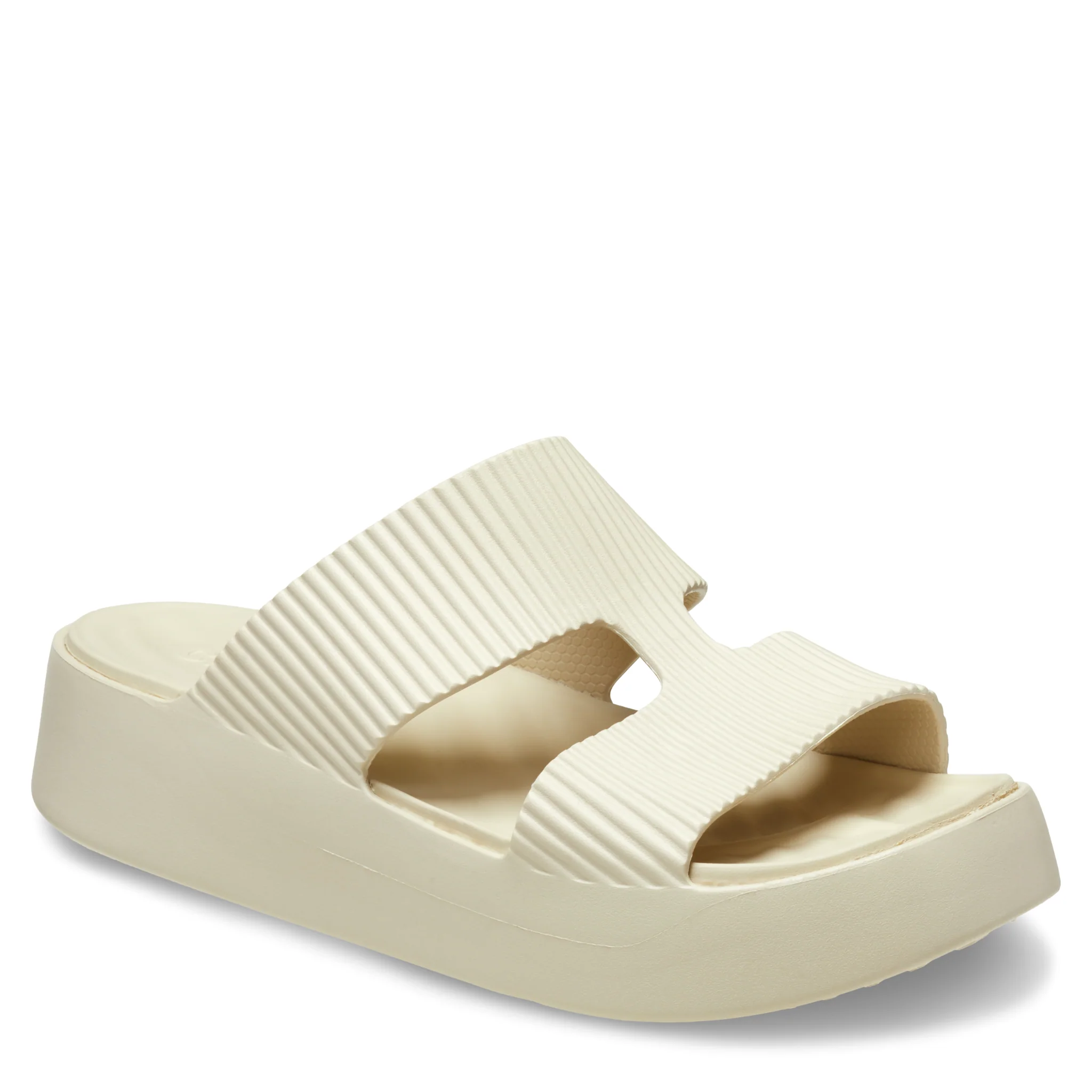 Womens Crocs Sandstone Getaway Groove Platform H-Strap Sandals - Image 2