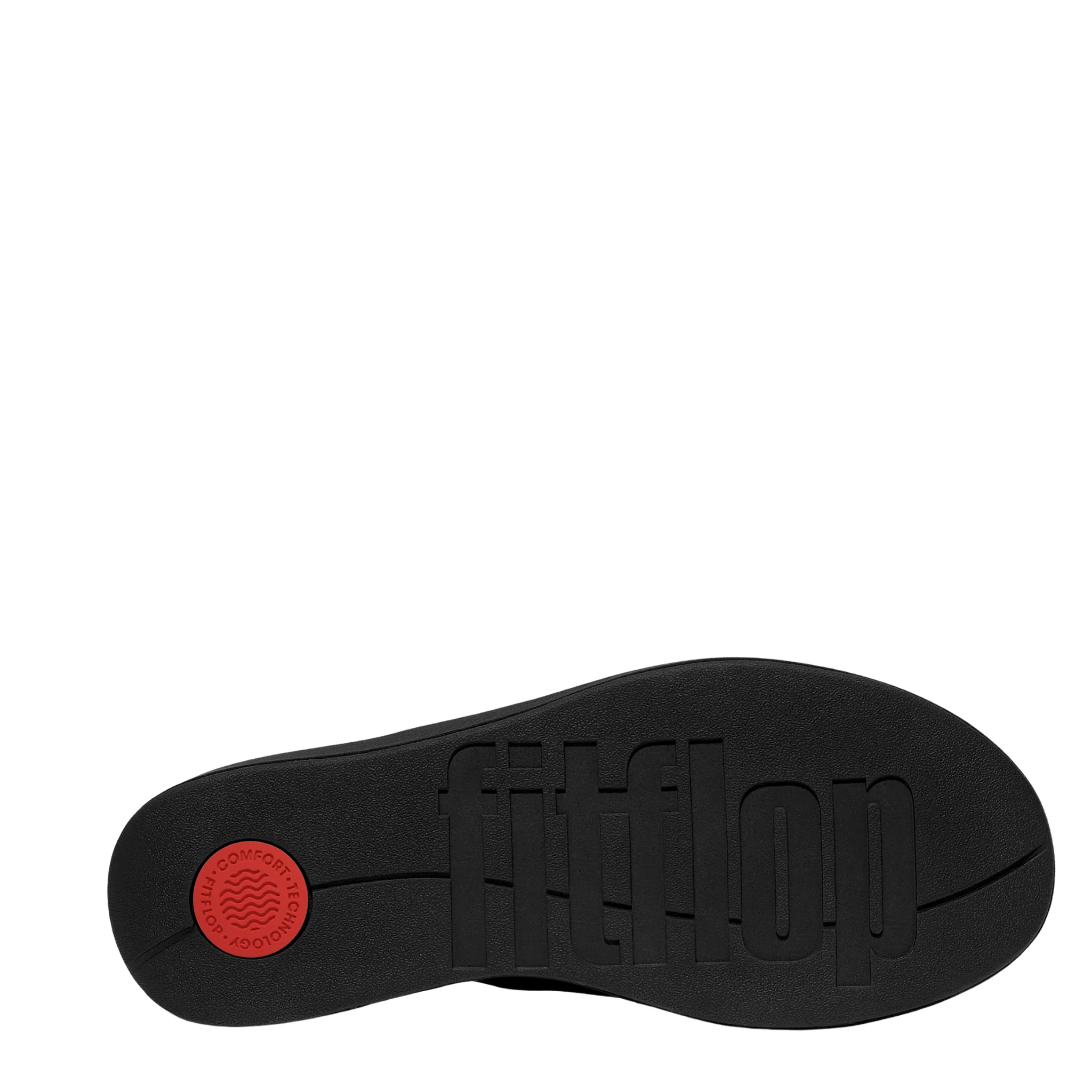 Womens FitFlop Black Platfforms Wedge Toe-Post Sandals - Image 4