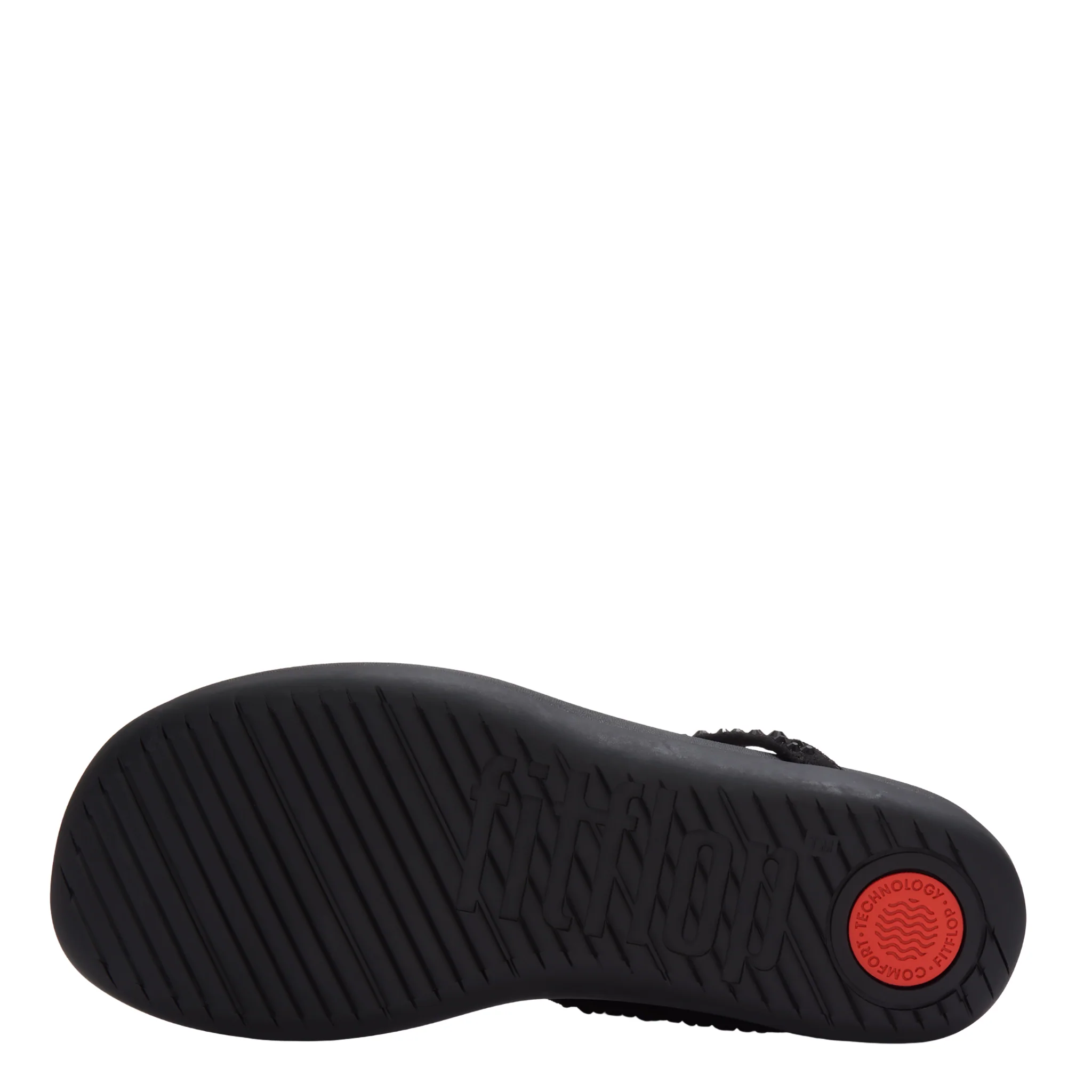 Womens FitFlop Black Solay Mixed-Crystal Toe-Post Sandals - Image 5
