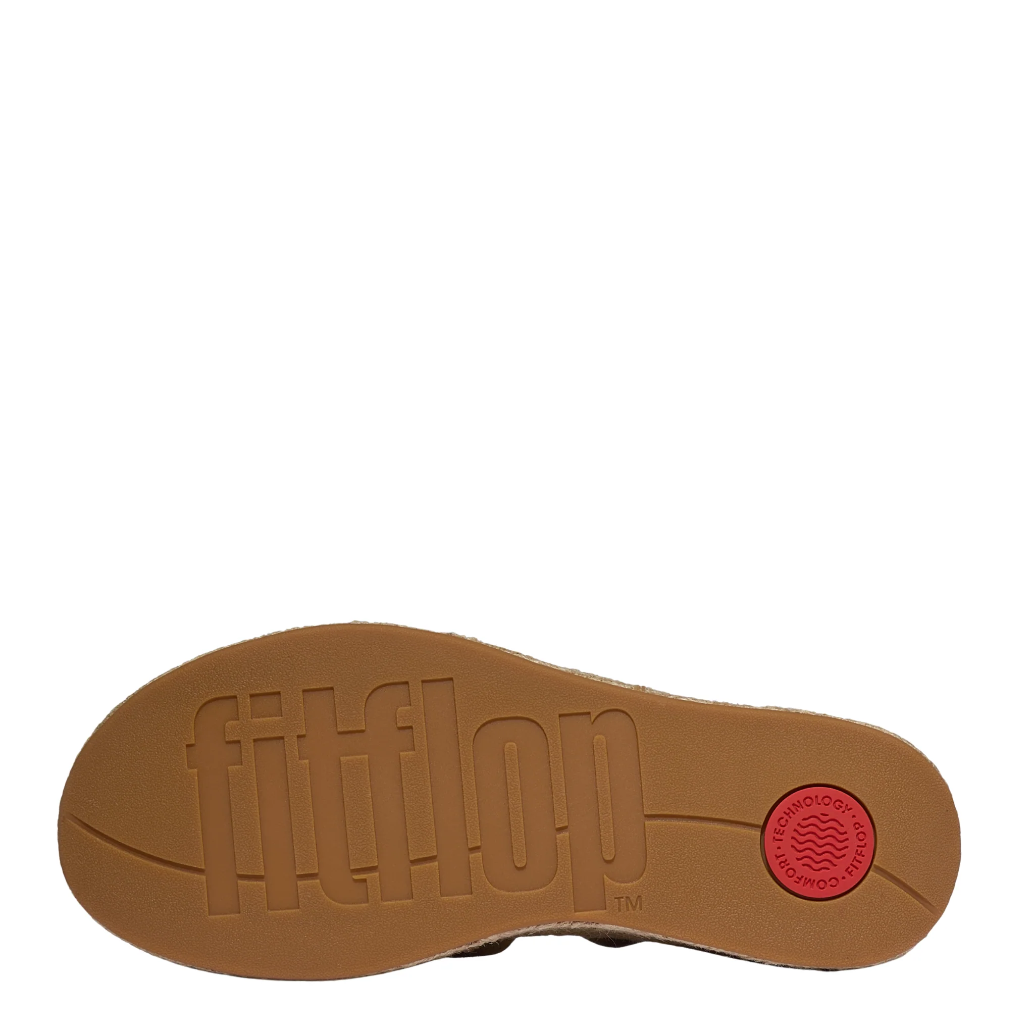 Womens FitFlop Cappuccino Suede Platfforms Fisherman Wedge Sandals - Image 5