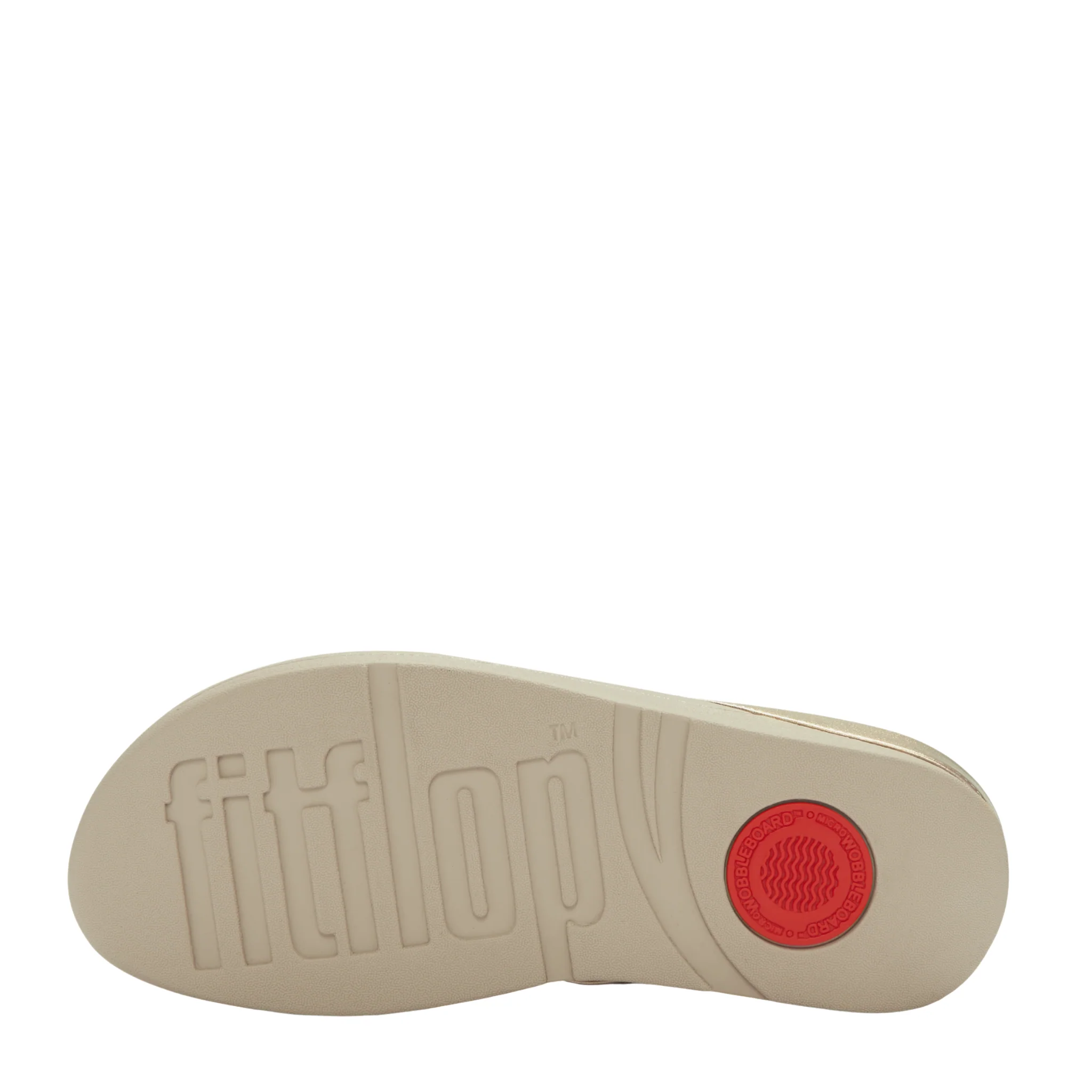Womens FitFlop Platino Halo Bead-Circle Metallic Toe-Post Sandals - Image 5