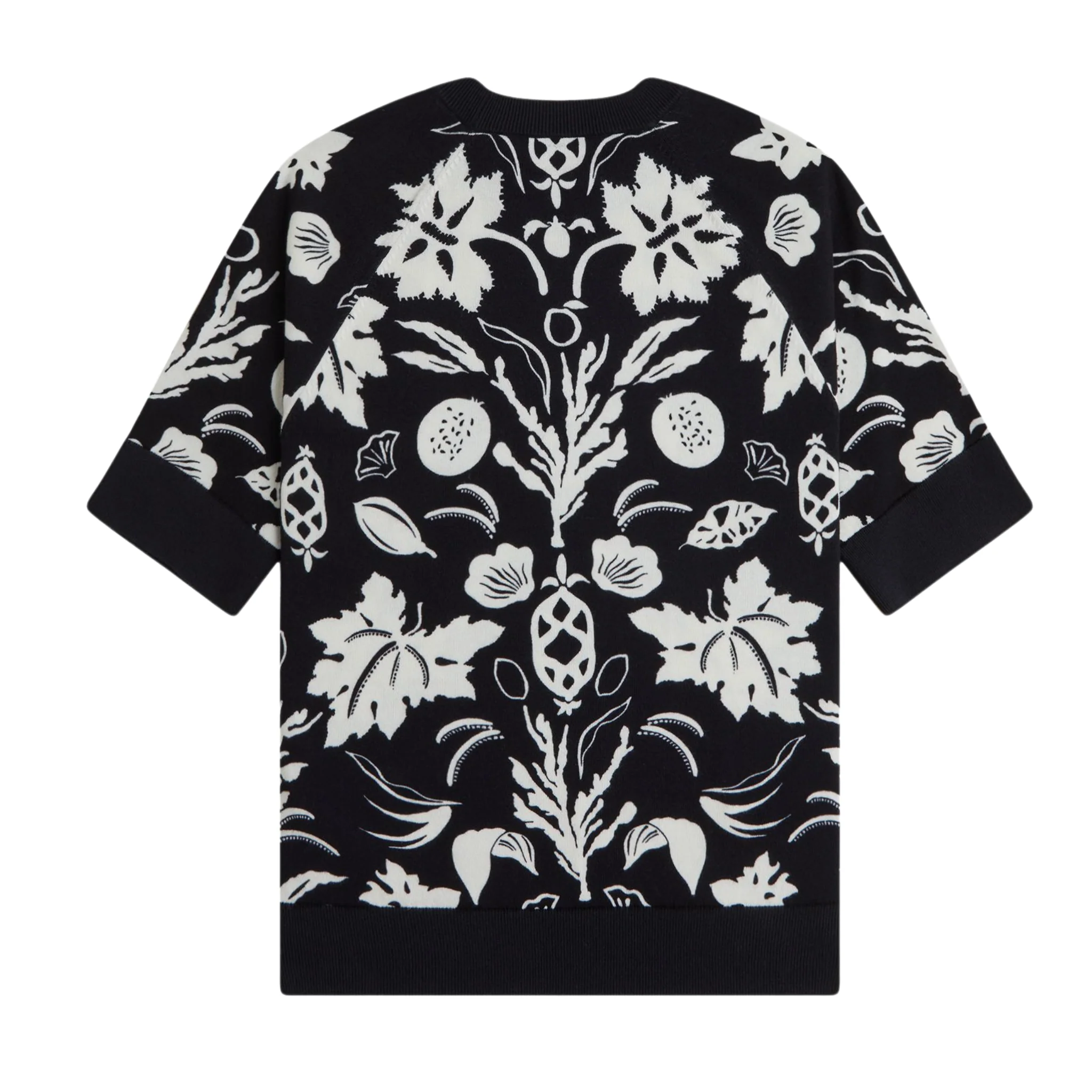 Womens Fred Perry x Amy Winehouse Black Printed Knitted Jumper - Image 3
