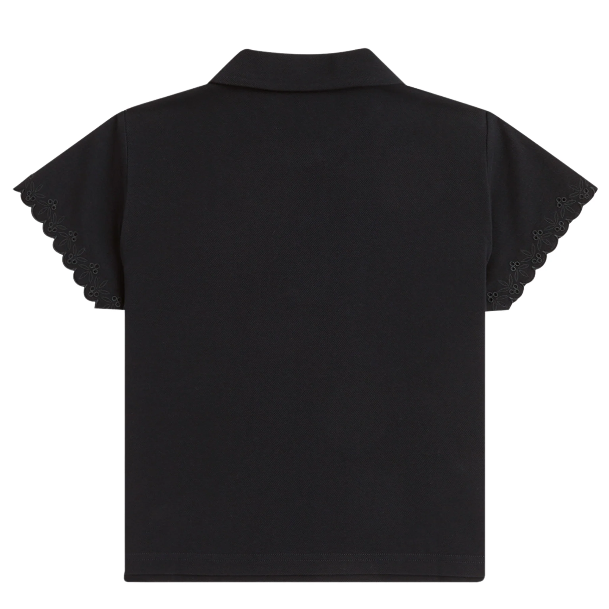 Womens Fred Perry x AW Black Embroidered Detail S/s Polo Shirt - Image 3
