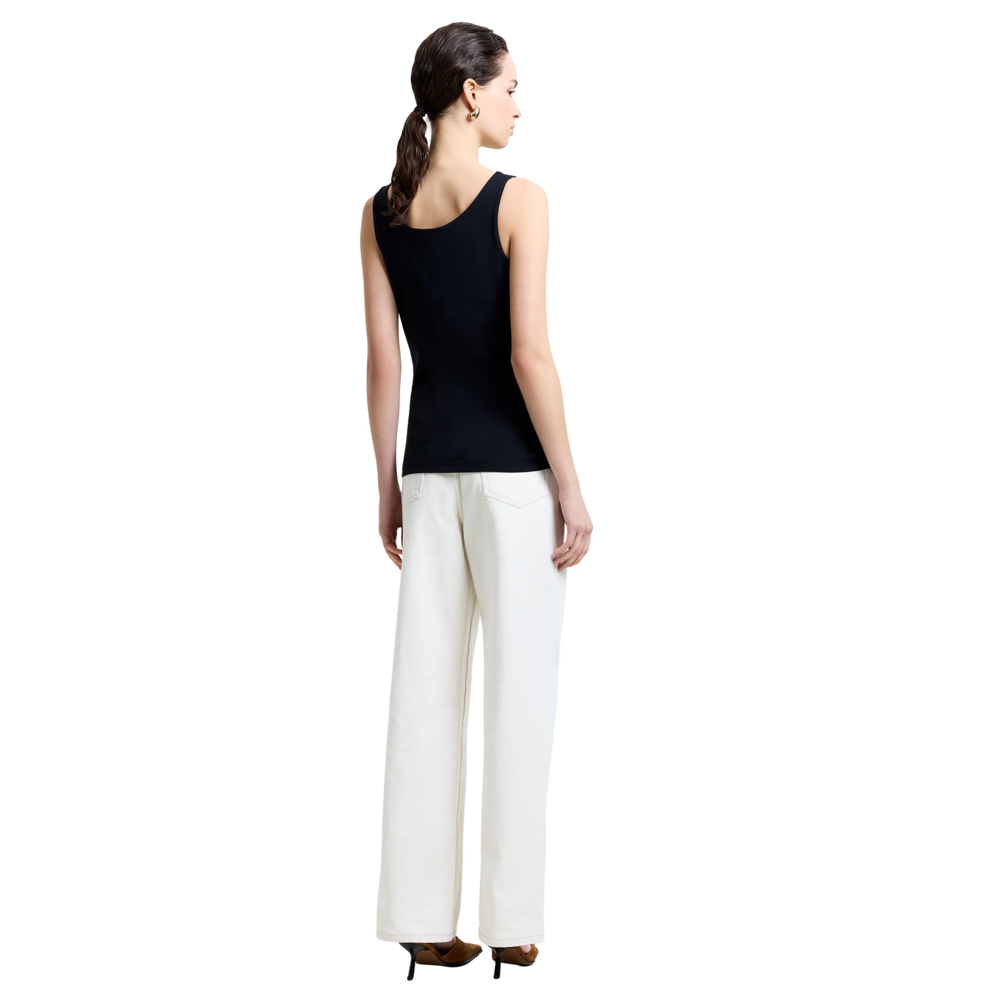 Womens French Connection Blackout Stretch Tank Top - Image 4