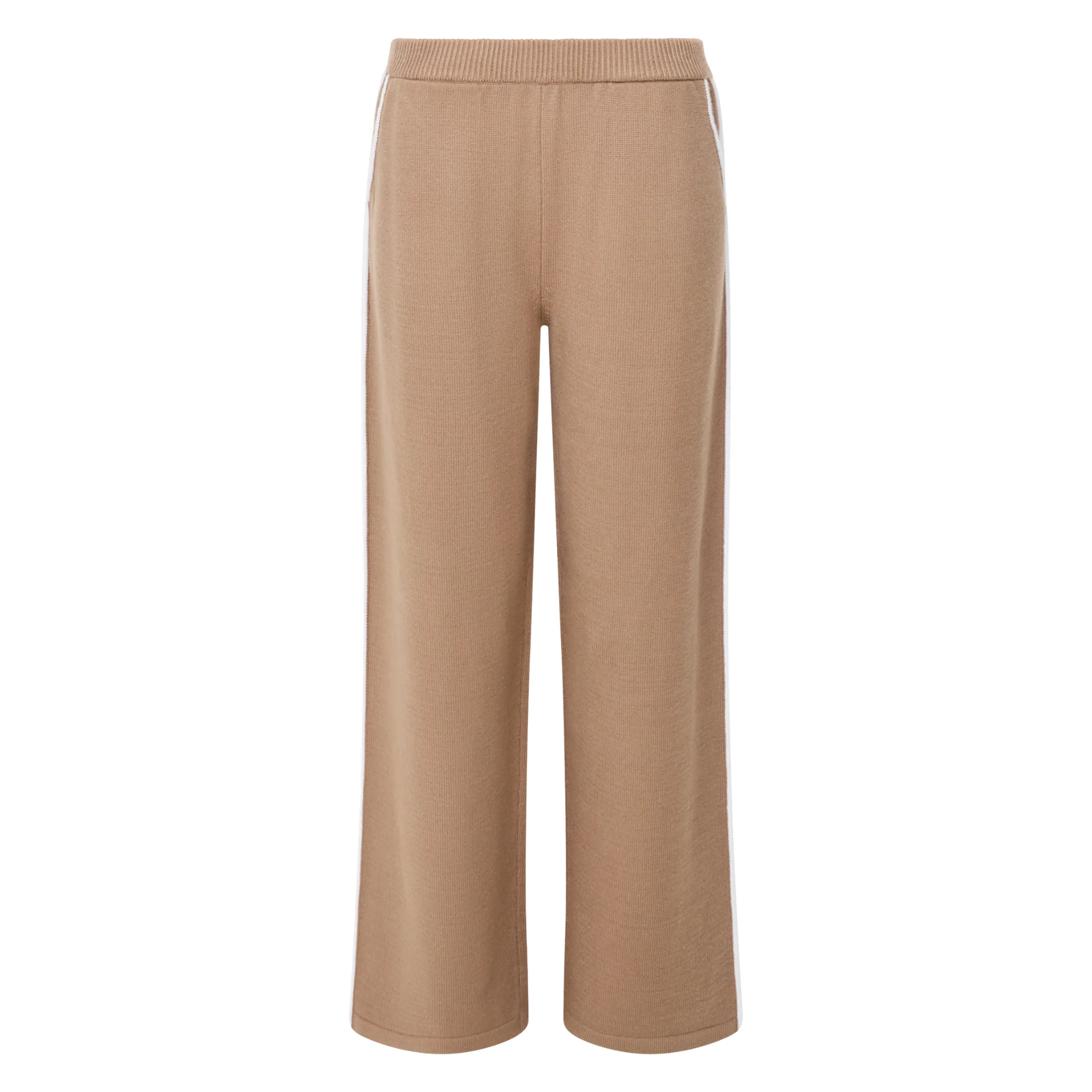 Womens French Connection Camel Jordan Wide Leg Trousers - Image 2