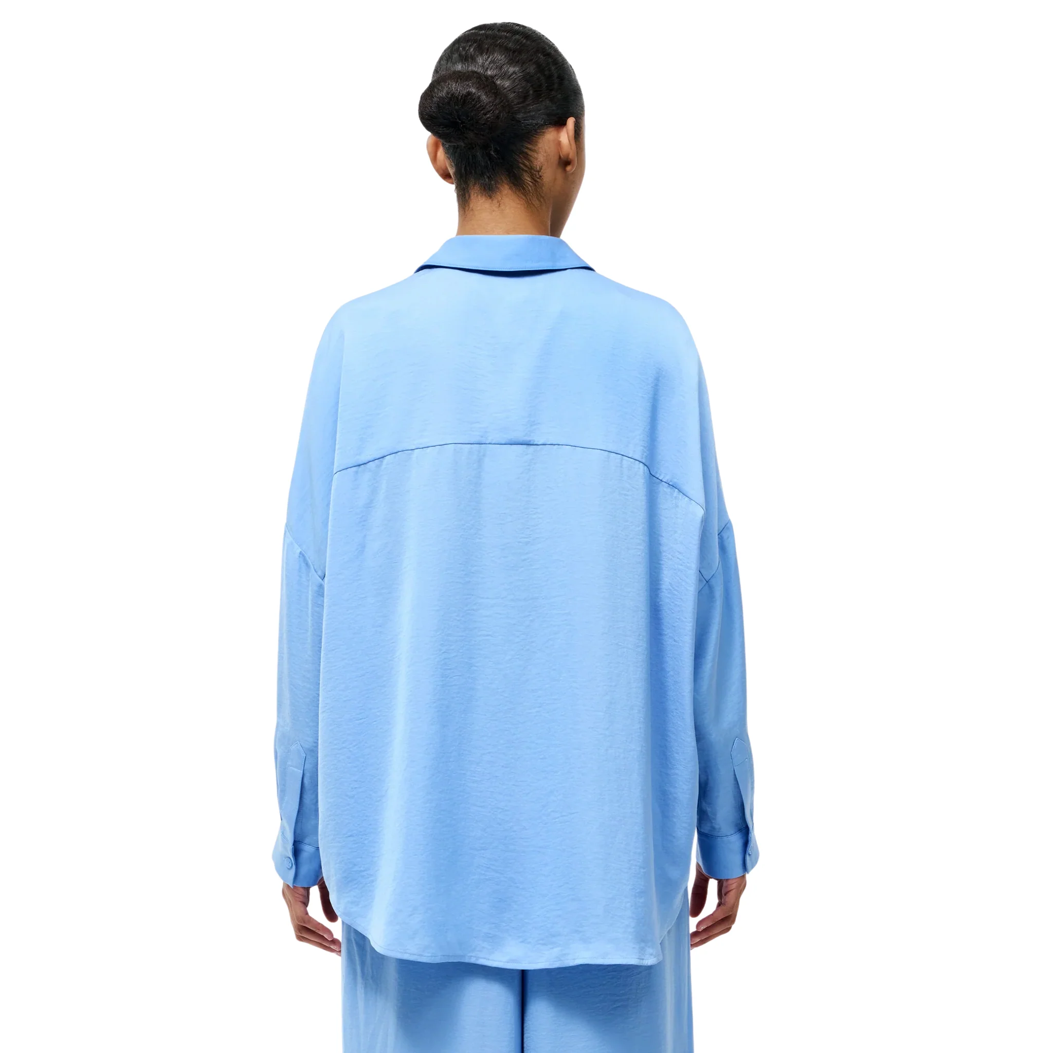 Womens French Connection Cornflower Blue Damasco Air Flow L/s Shirt - Image 3