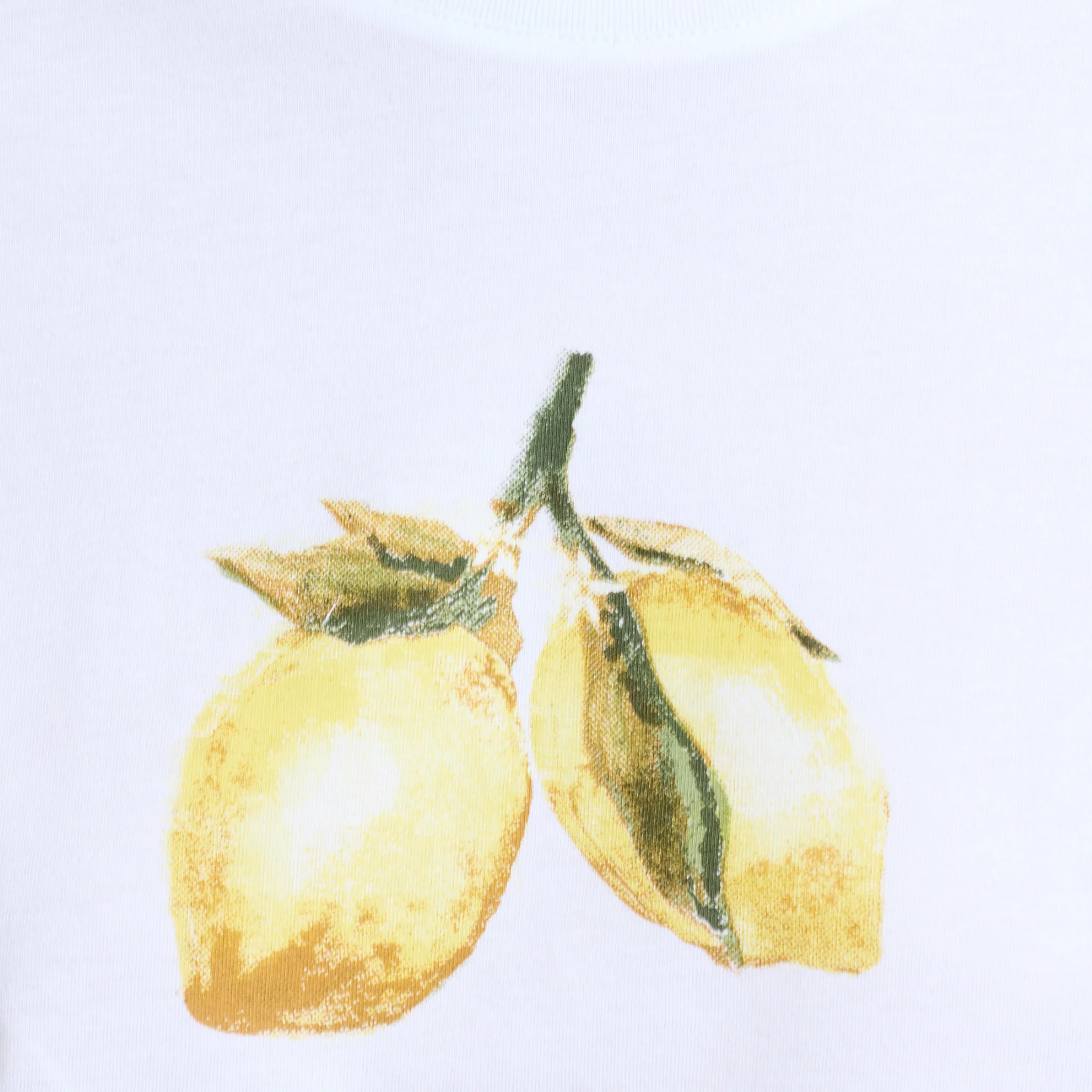Womens French Connection Linen White Lemons S/s T Shirt - Image 2