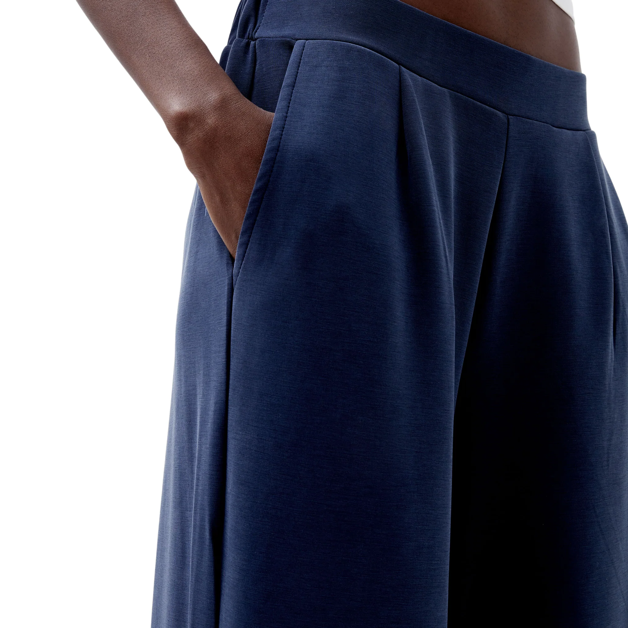Womens French Connection Midnight Blue Wren Wide Leg Trousers - Image 4
