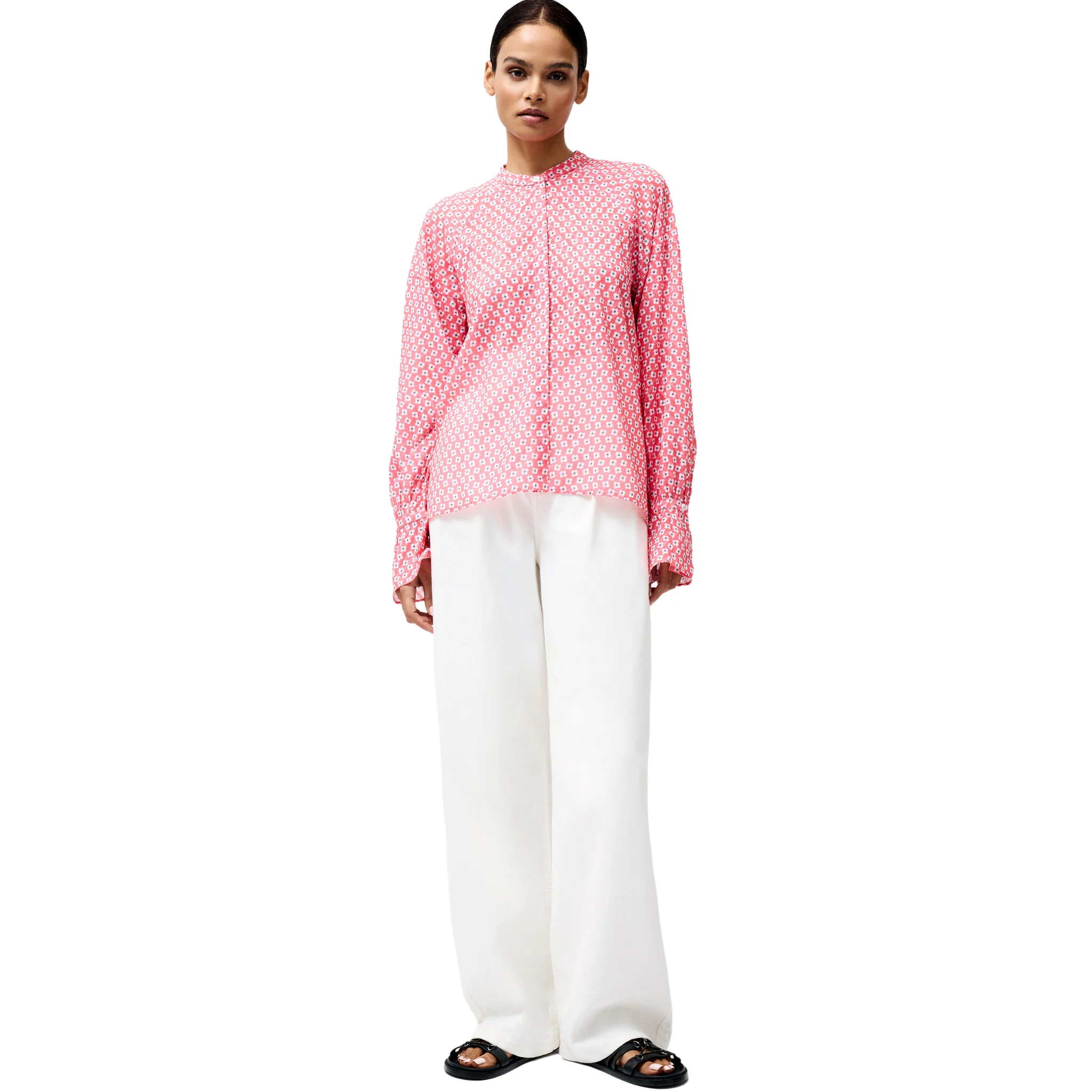 Womens French Connection Raspberry Pink Abilene Blouse - Image 2
