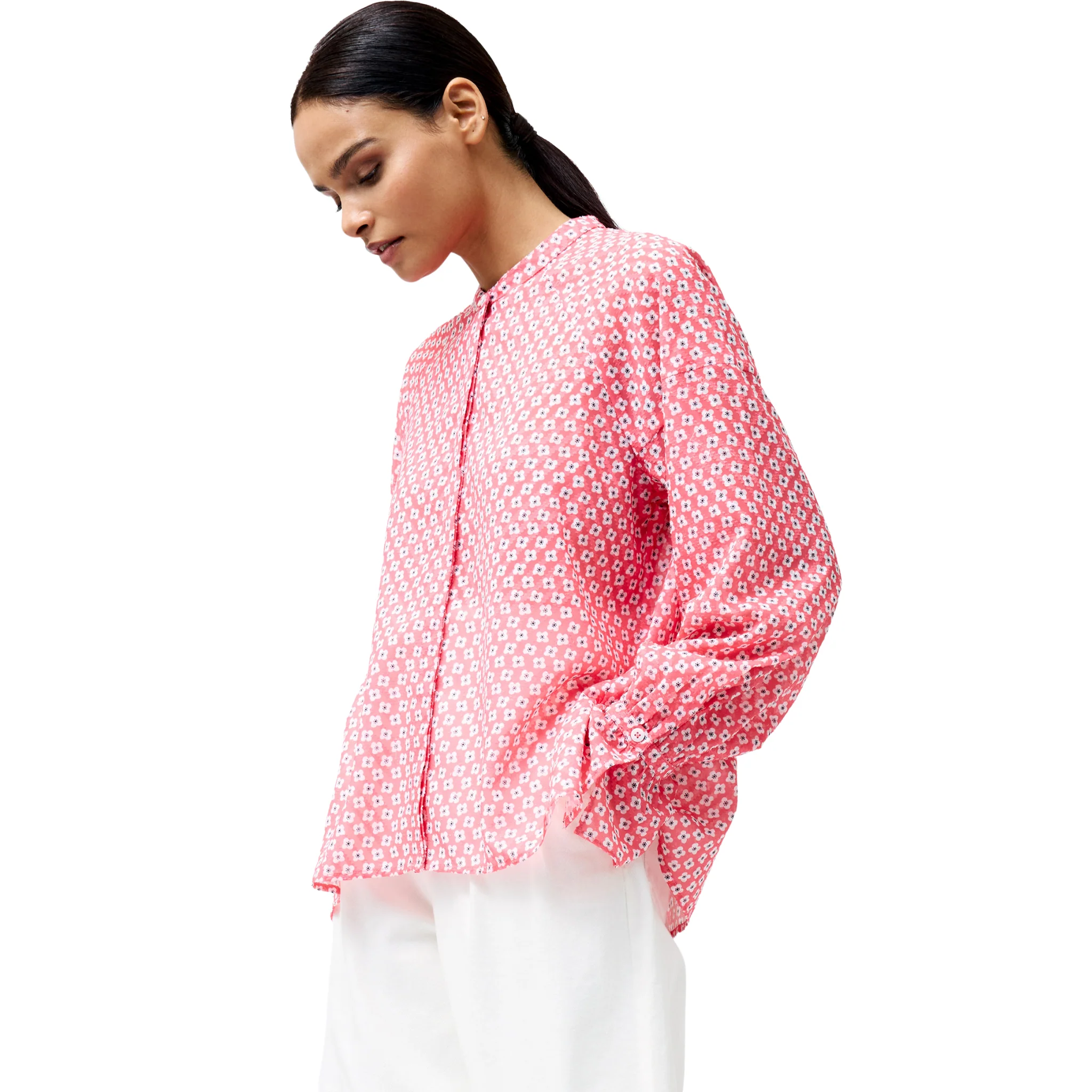 Womens French Connection Raspberry Pink Abilene Blouse - Image 4