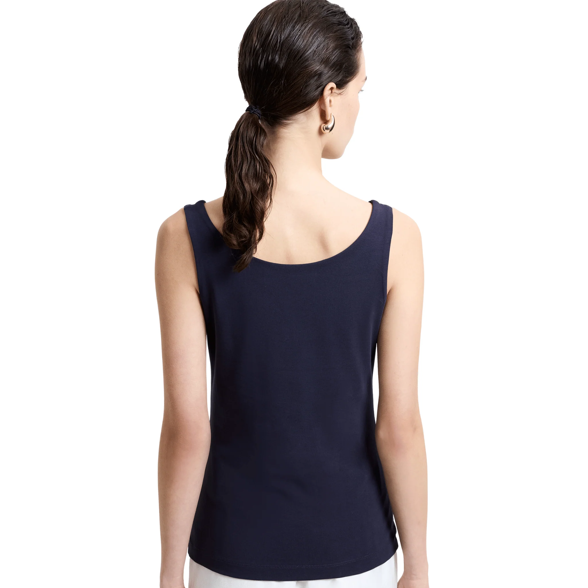 Womens French Connection Utility Blue Stretch Tank Top - Image 3