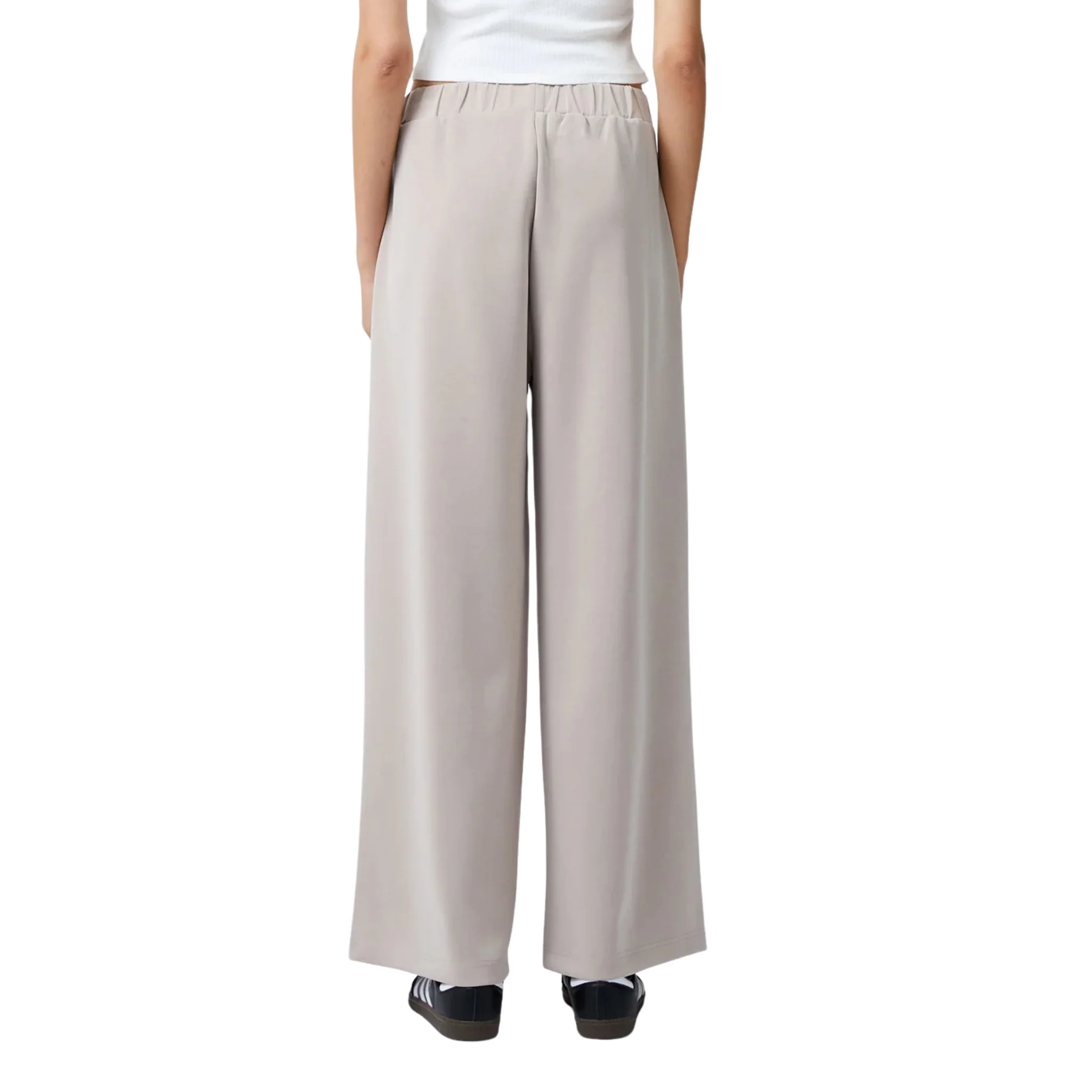 Womens French Connection Washed Macchiato Wren Wide Leg Trousers - Image 4