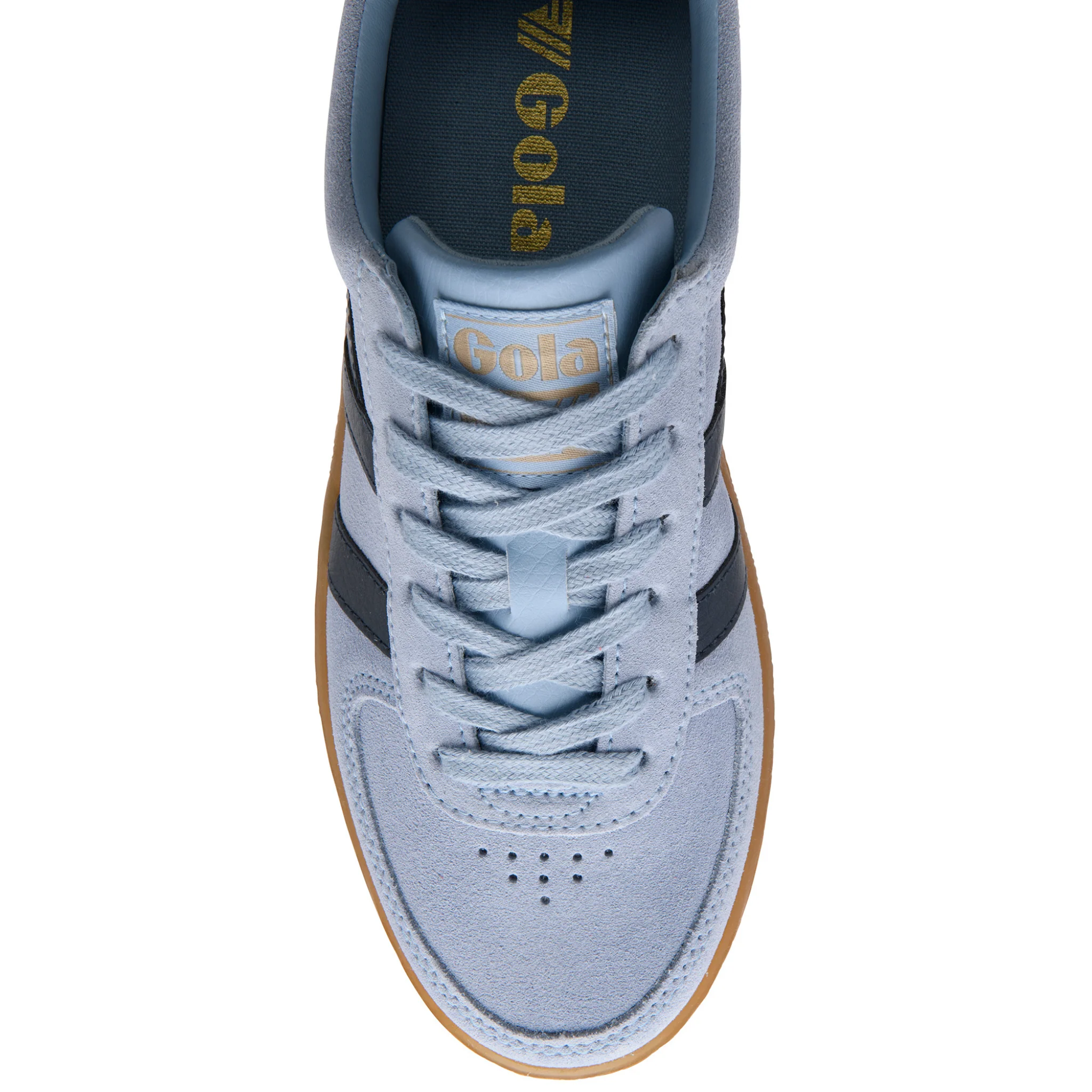 Womens Gola Air/Navy/Gum Grandslam Suede Trainers - Image 4