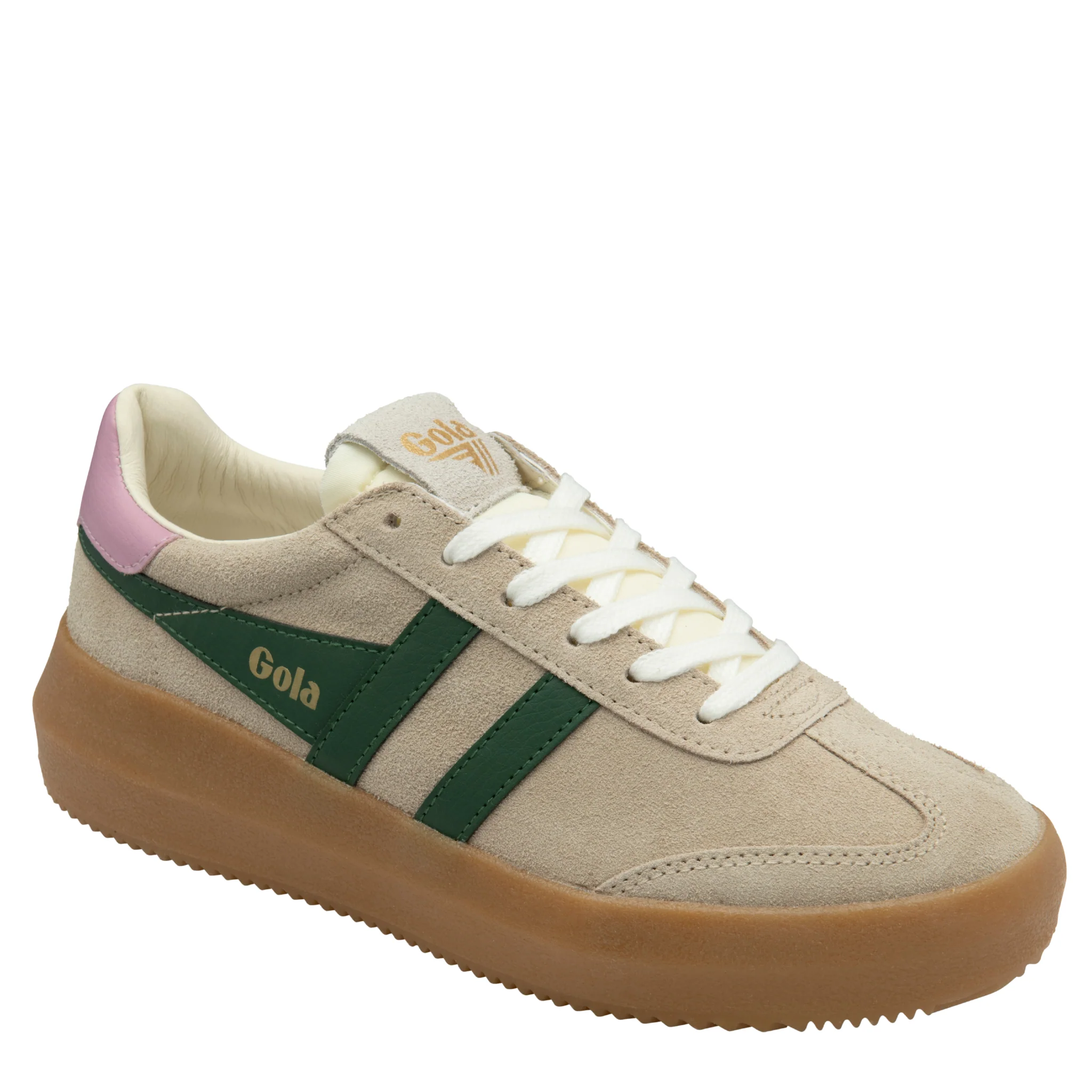 Womens Gola Bone/Evergreen/Candy/Gum Athena Trainers - Image 2
