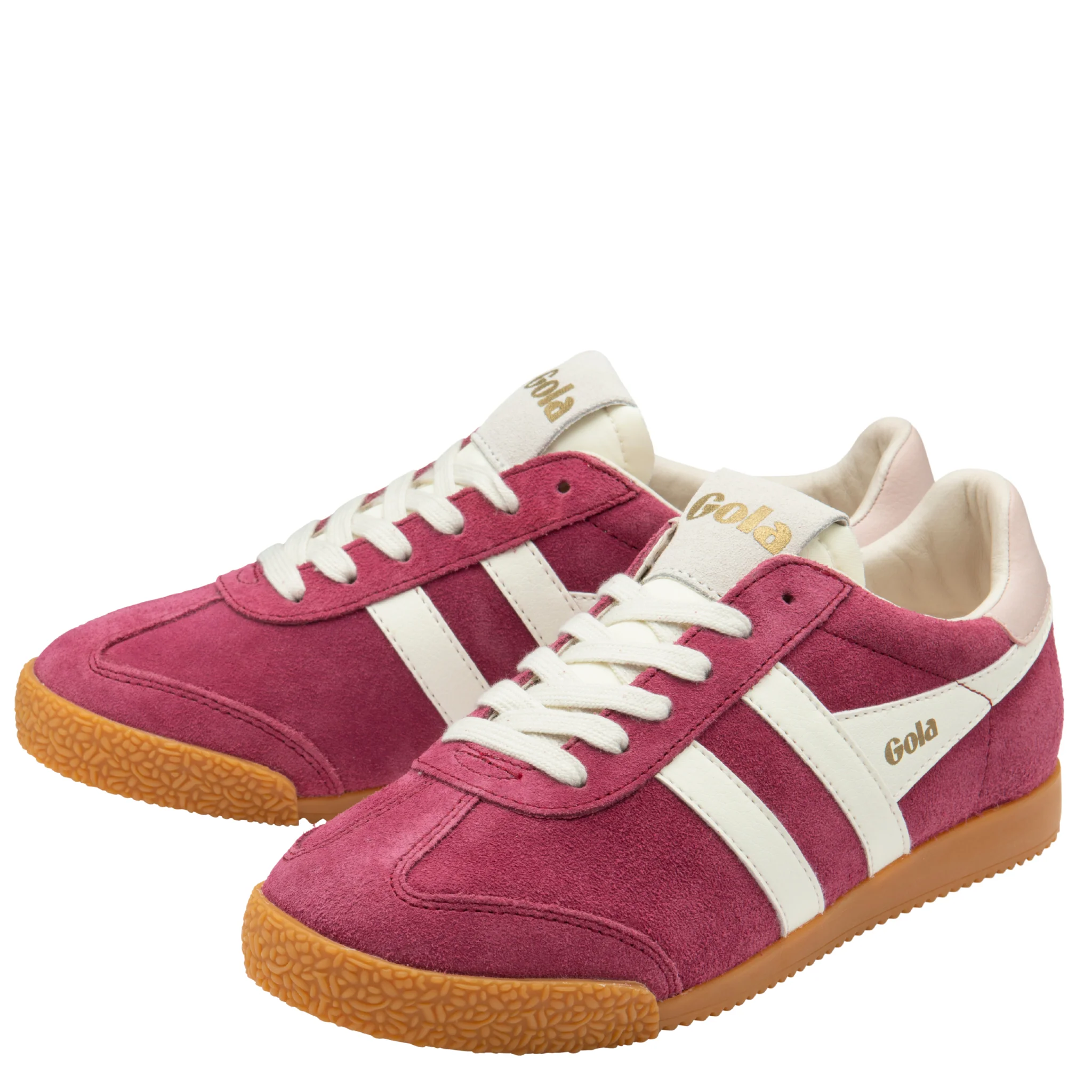 Womens Gola Cerise/Off White/Chalk Pink Elan Trainers - Image 4