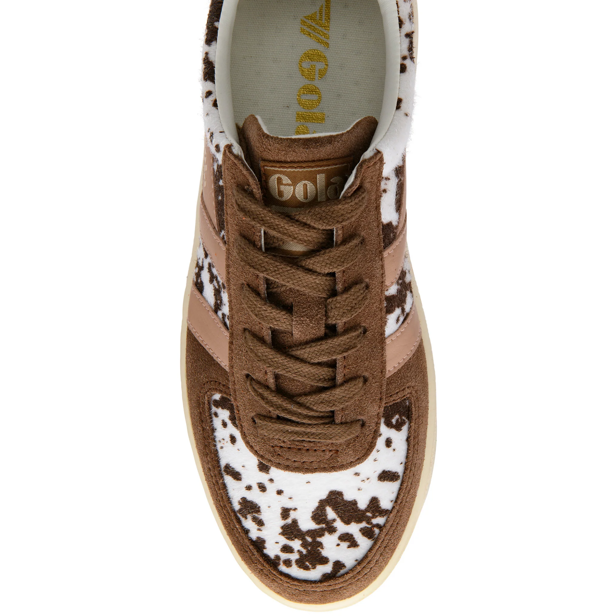 Womens Gola Dalmatian/Otter/Cameo Grandslam Savanna Trainers - Image 2