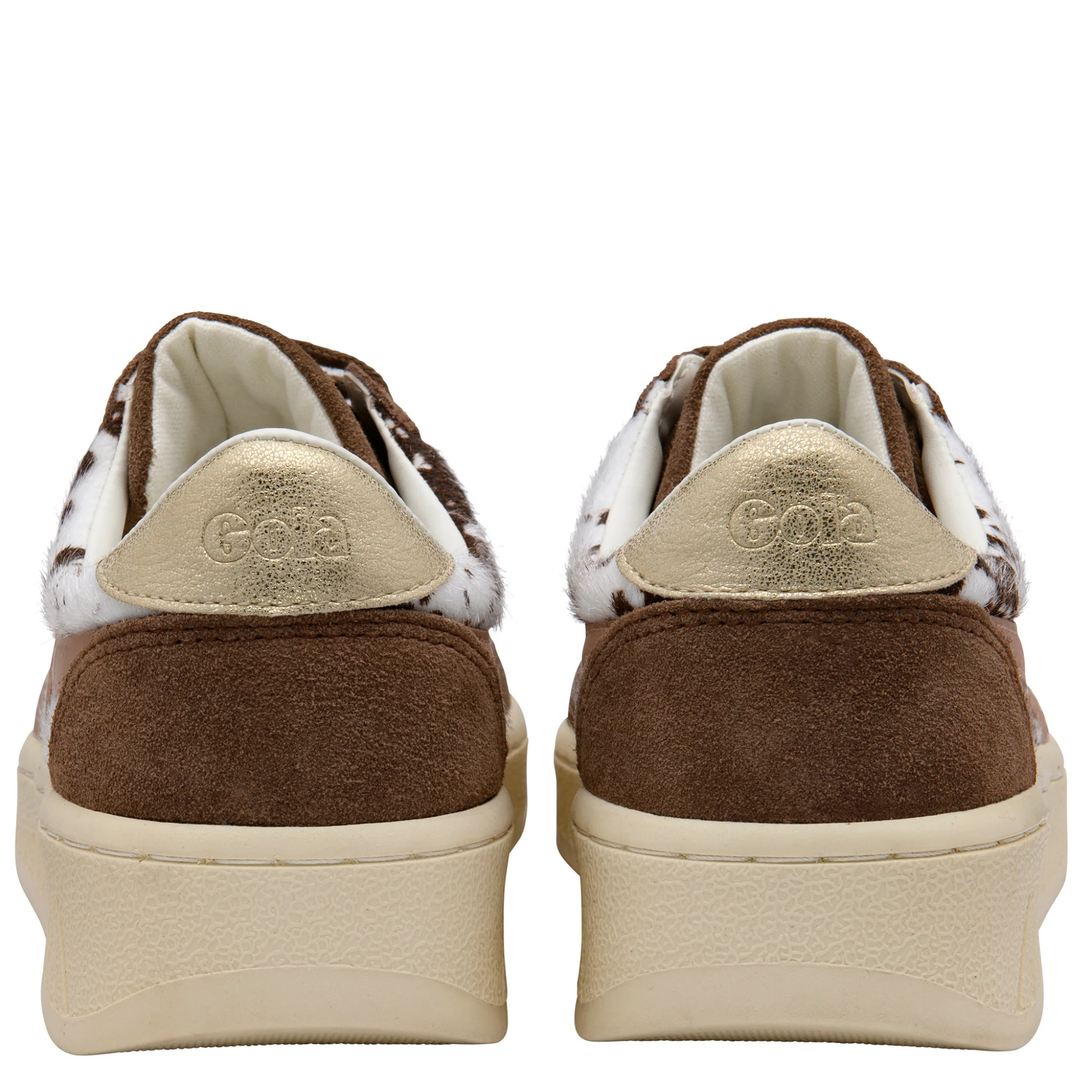Womens Gola Dalmatian/Otter/Cameo Grandslam Savanna Trainers - Image 4