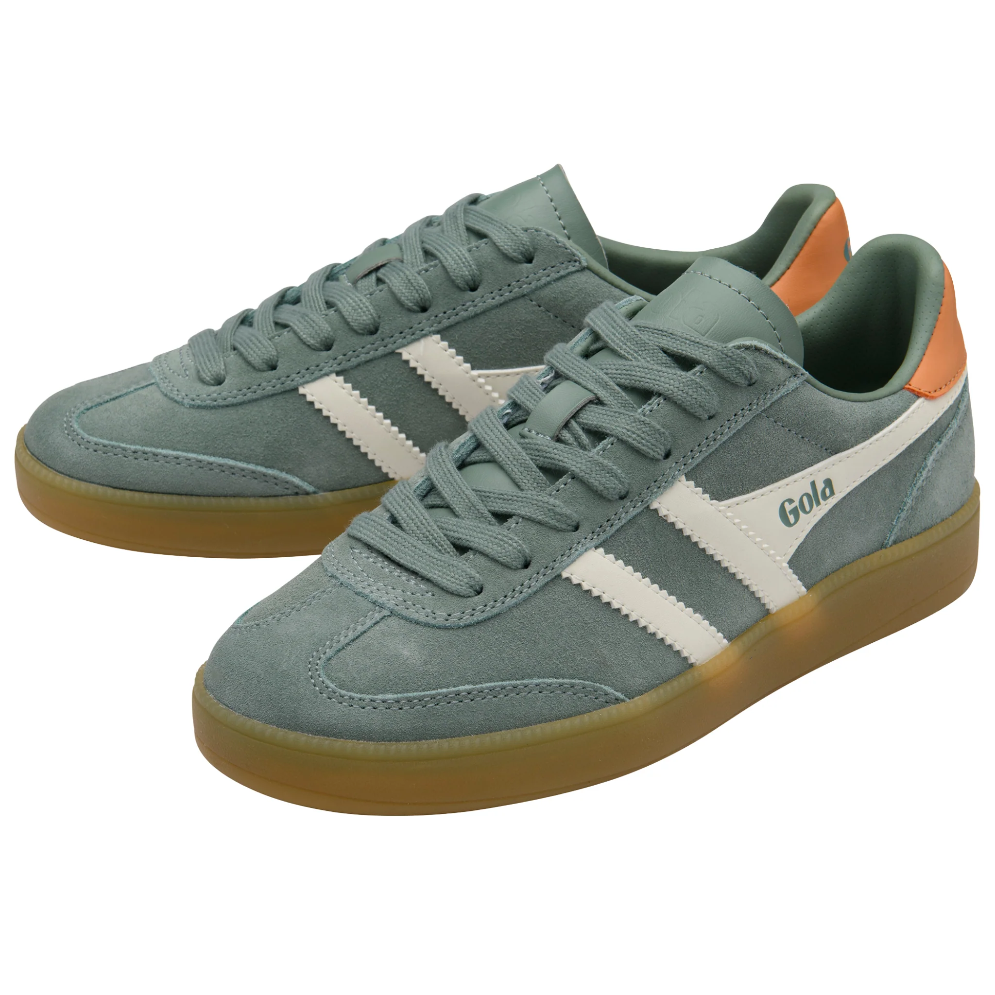 Womens Gola Green Mist/Off White/Salmon/Gum Viper Trainers - Image 4