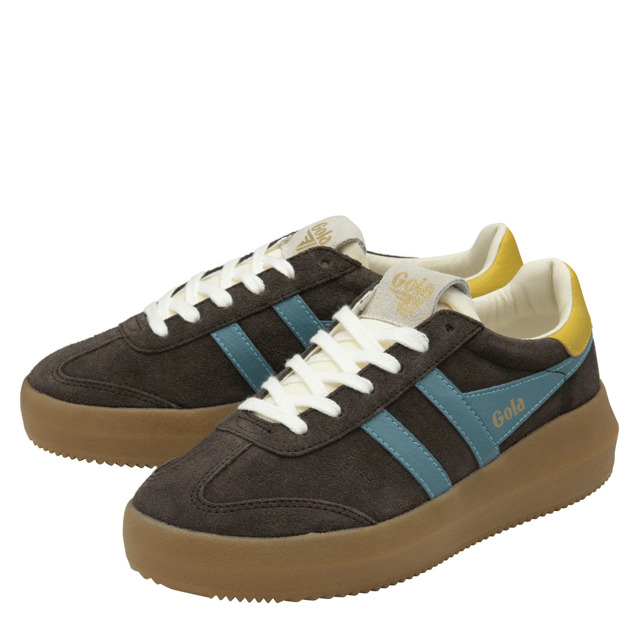 Womens Gola Mocha/Ocean/Pollen Athena Trainers - Image 3