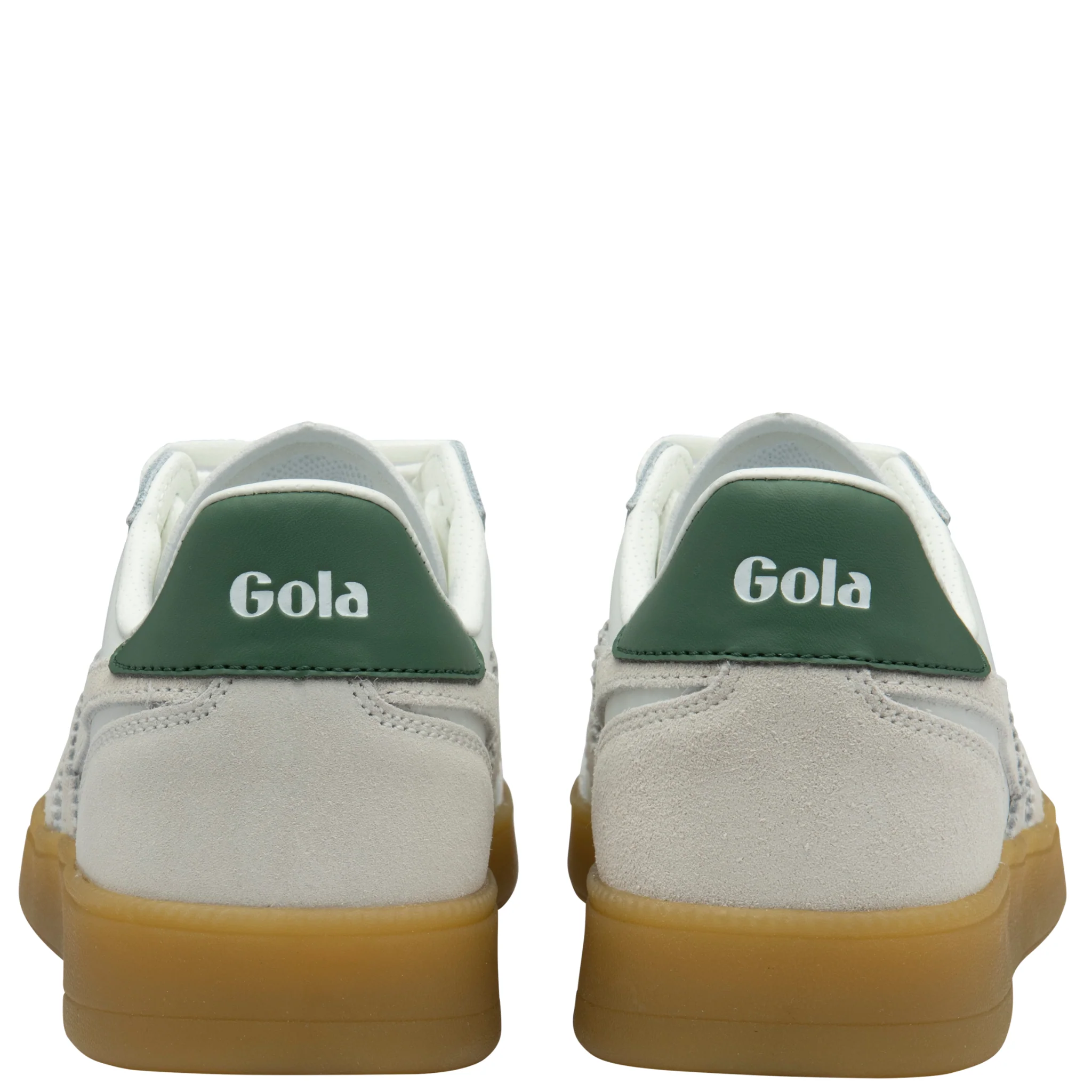 Womens Gola White/White/Evergreen/Gum Viper Leather Trainers - Image 3
