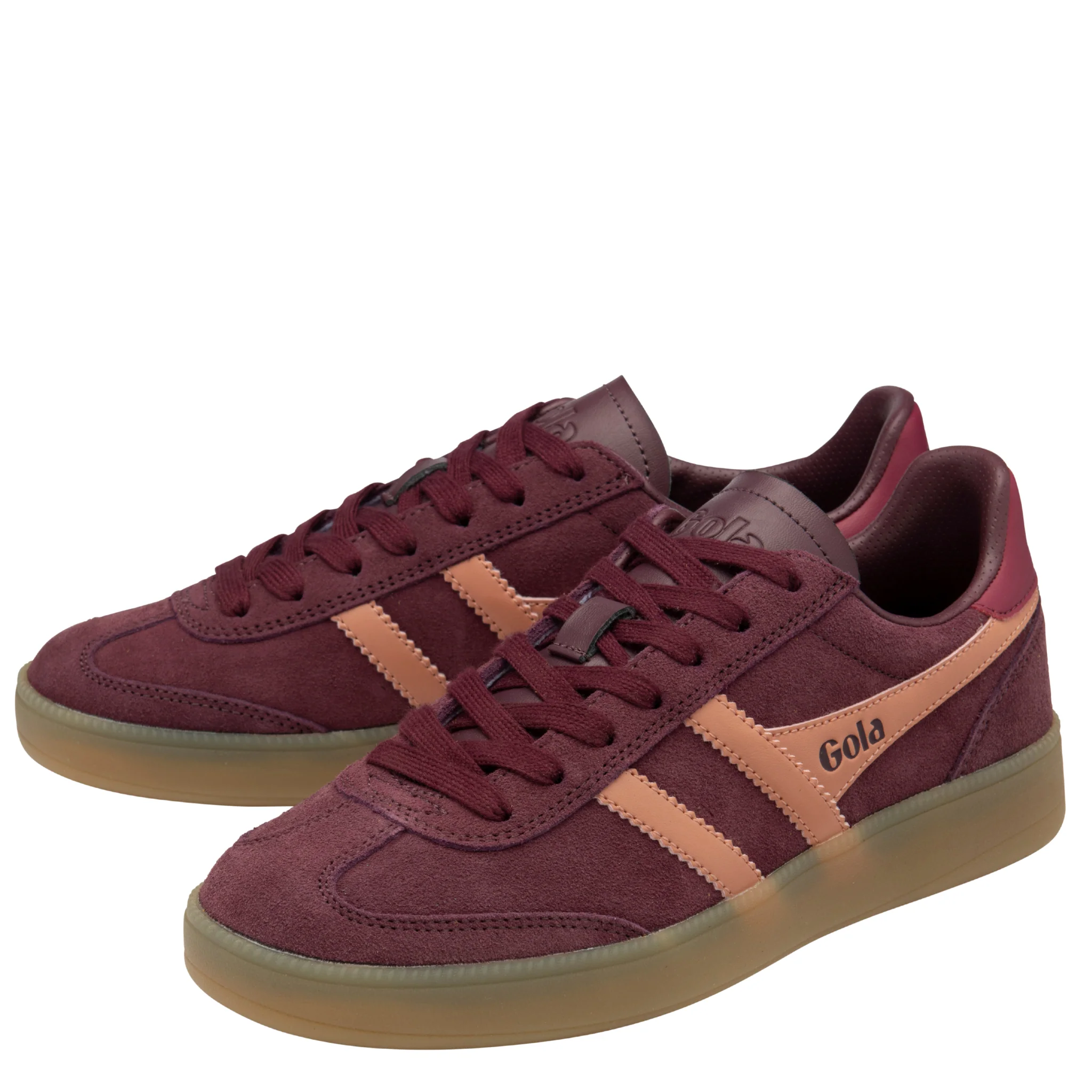 Womens Gola Windsor Wine/Terracotta/Cerise/Gum Viper Trainers - Image 2