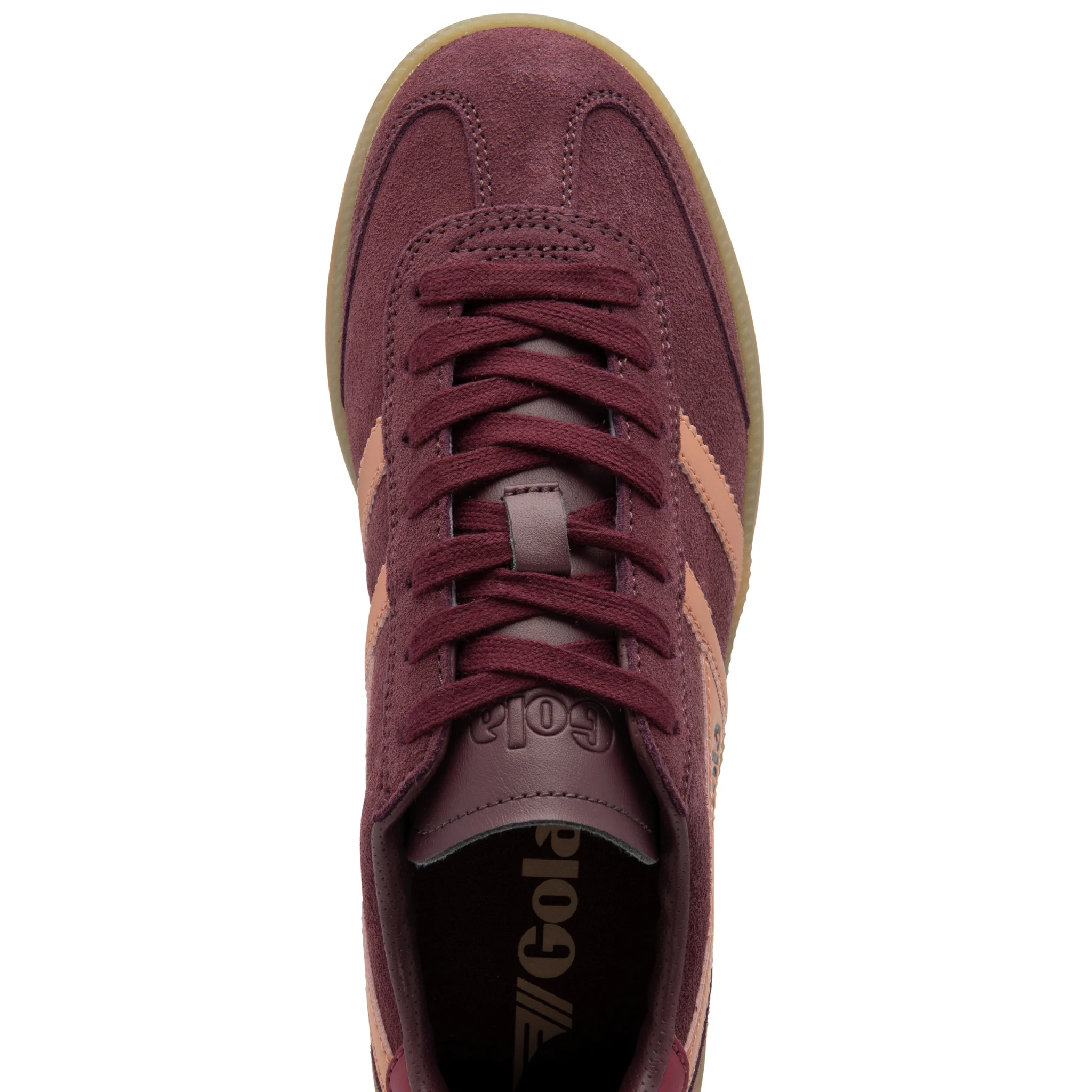 Womens Gola Windsor Wine/Terracotta/Cerise/Gum Viper Trainers - Image 4
