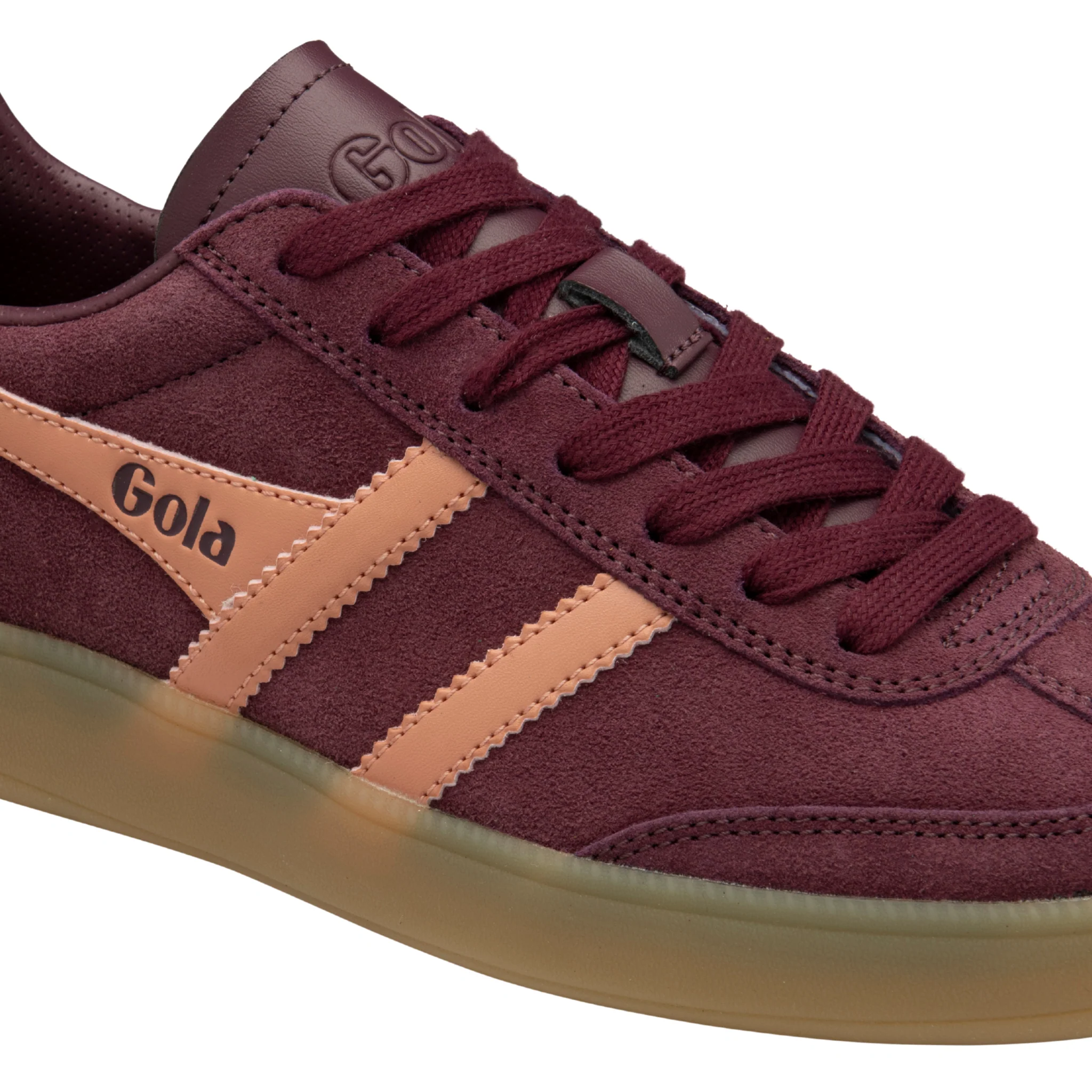Womens Gola Windsor Wine/Terracotta/Cerise/Gum Viper Trainers - Image 5